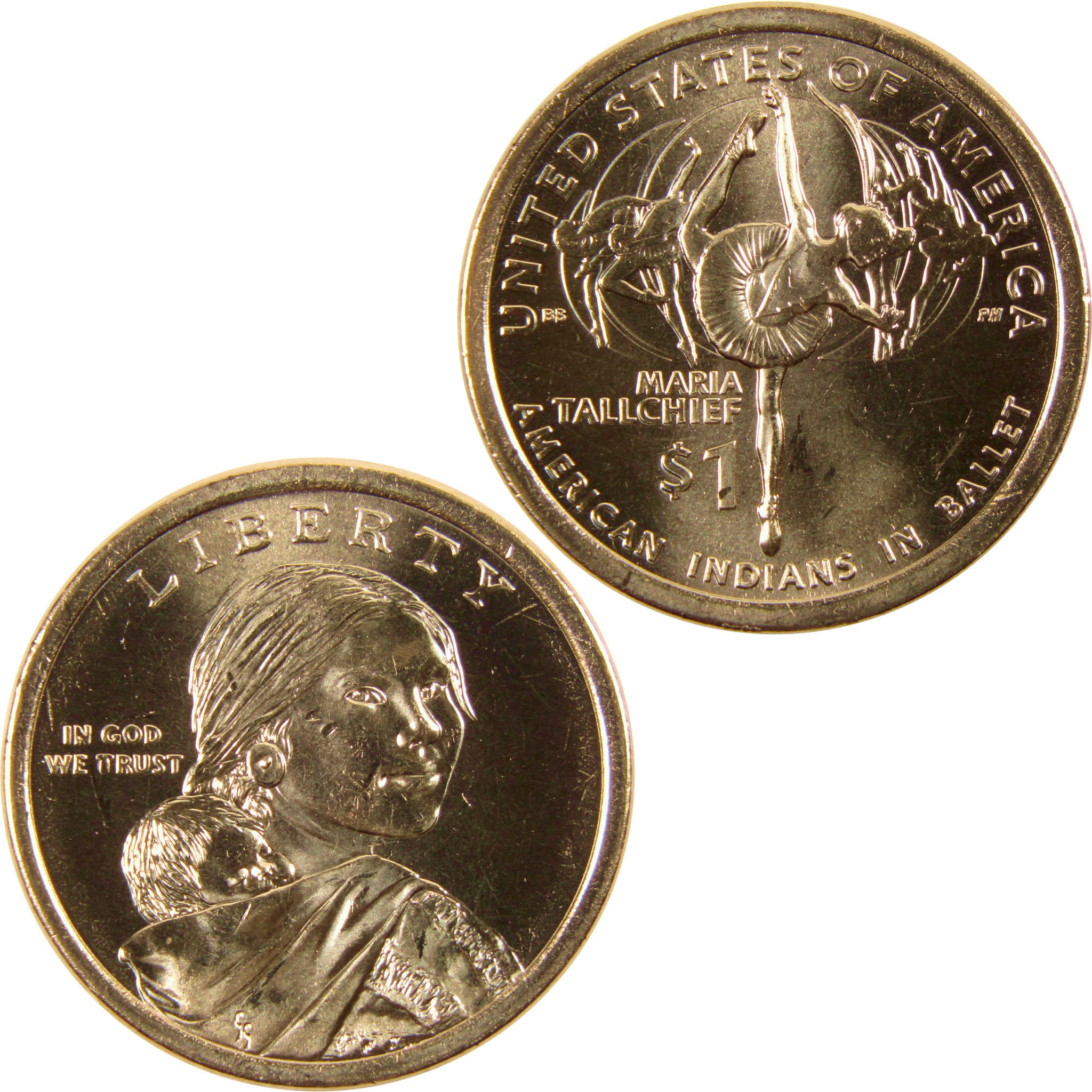 2023 P Maria Tallchief Native American Dollar BU Uncirculated $1 Coin