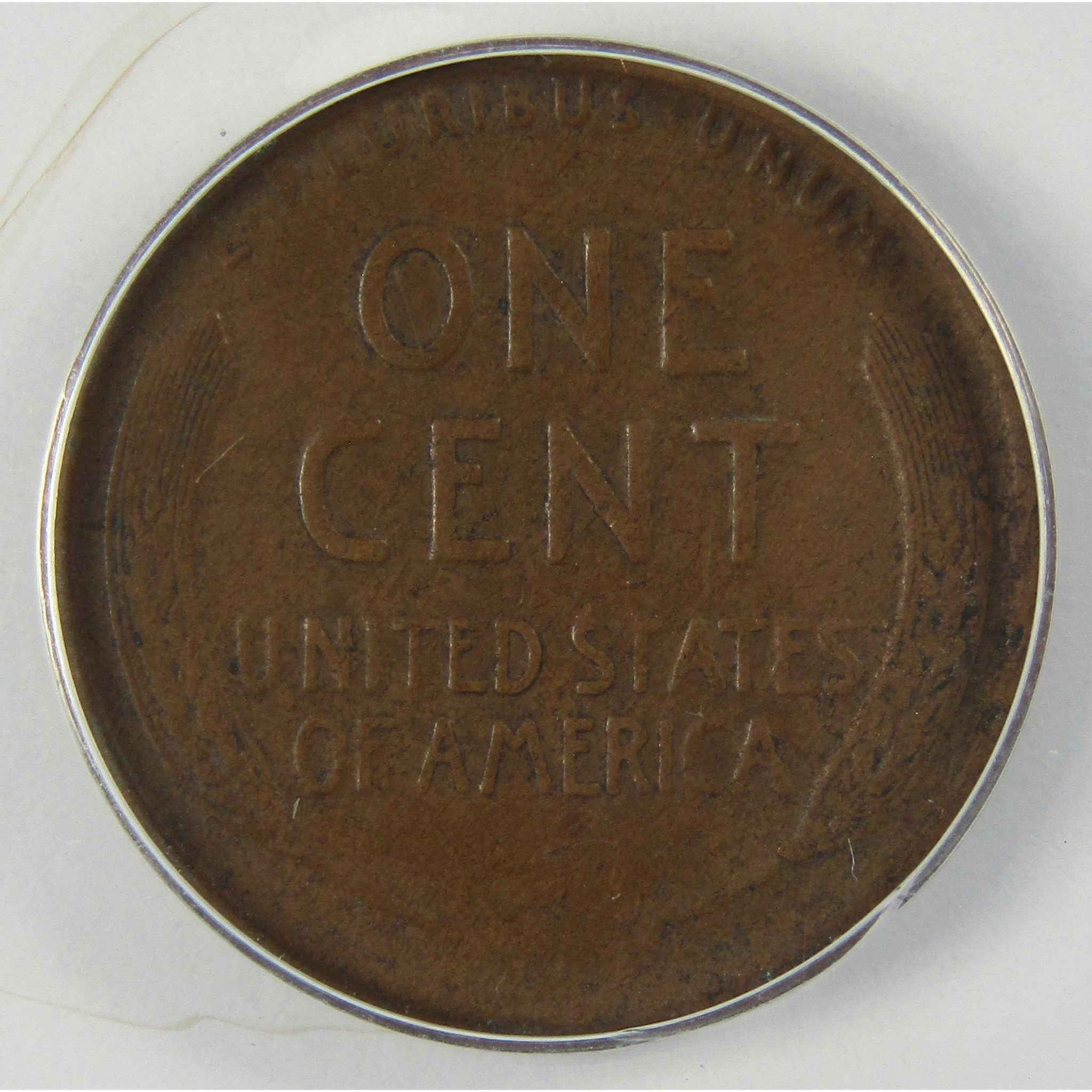 1911 D Lincoln Wheat Cent VF 30 ANACS Lamination Mint Error SKU:I25627