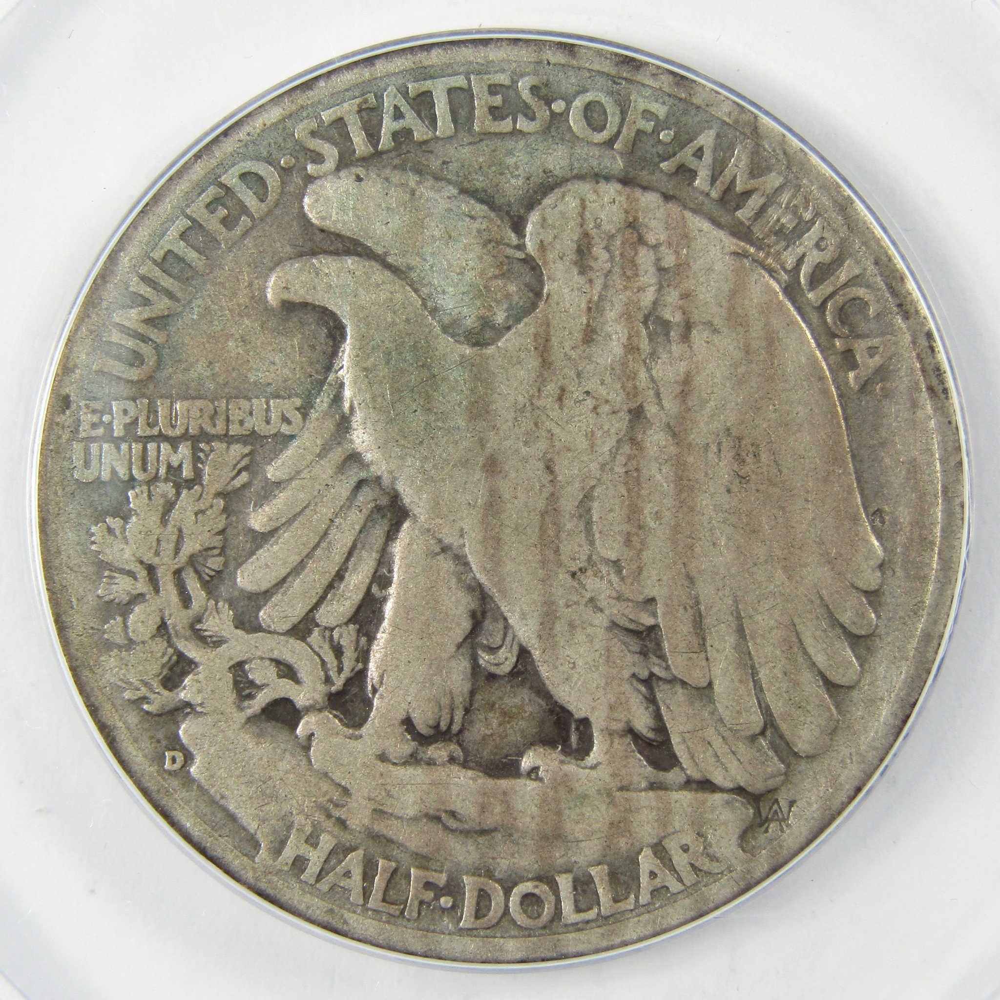 1938 D Liberty Walking Silver Half Dollar G 6 ANACS SKU:I25584