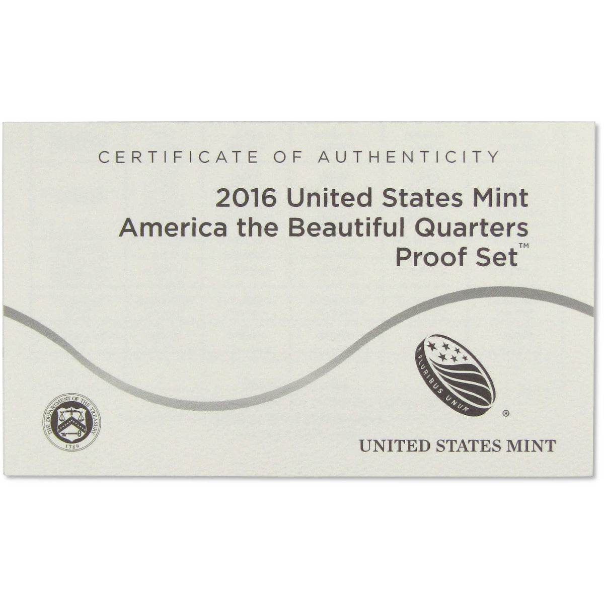 2016 America the Beautiful Quarter Clad Proof Set U.S. Mint OGP COA