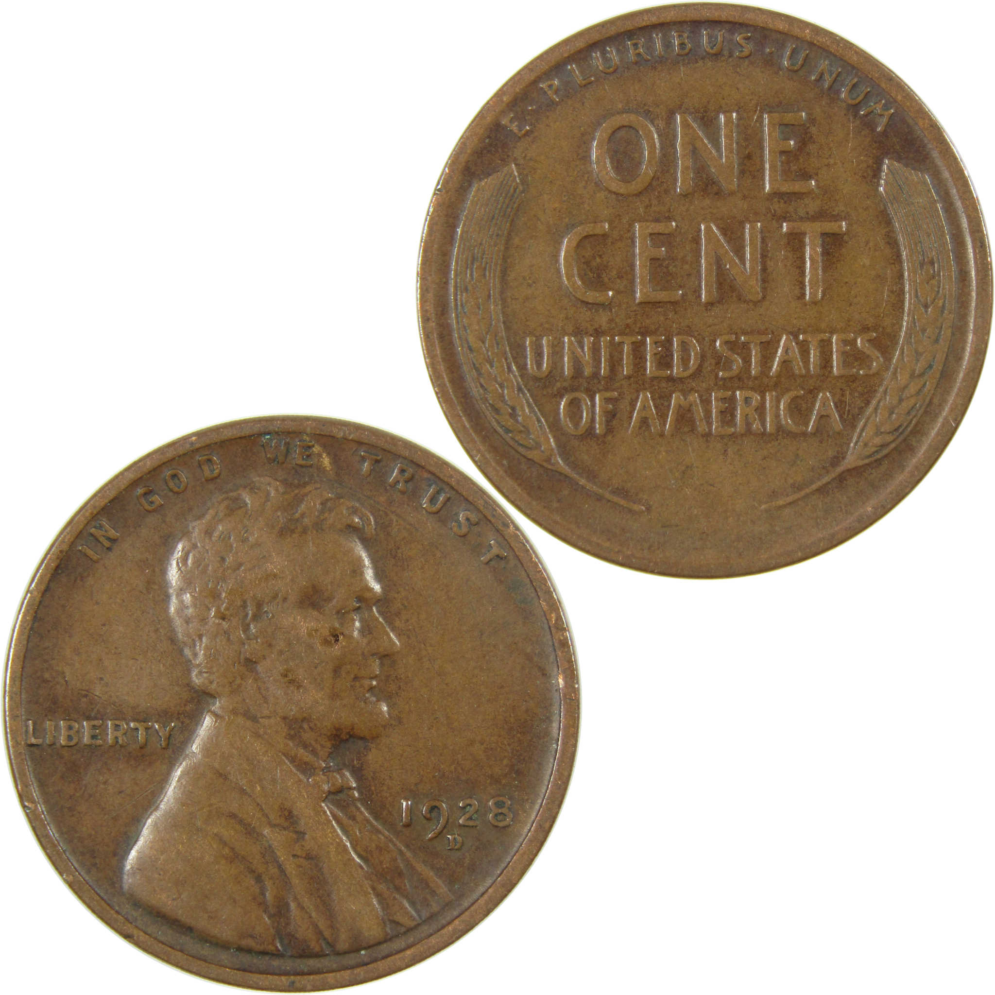 1928 D Lincoln Wheat Cent VF Very Fine Penny 1c Coin SKU:I27613