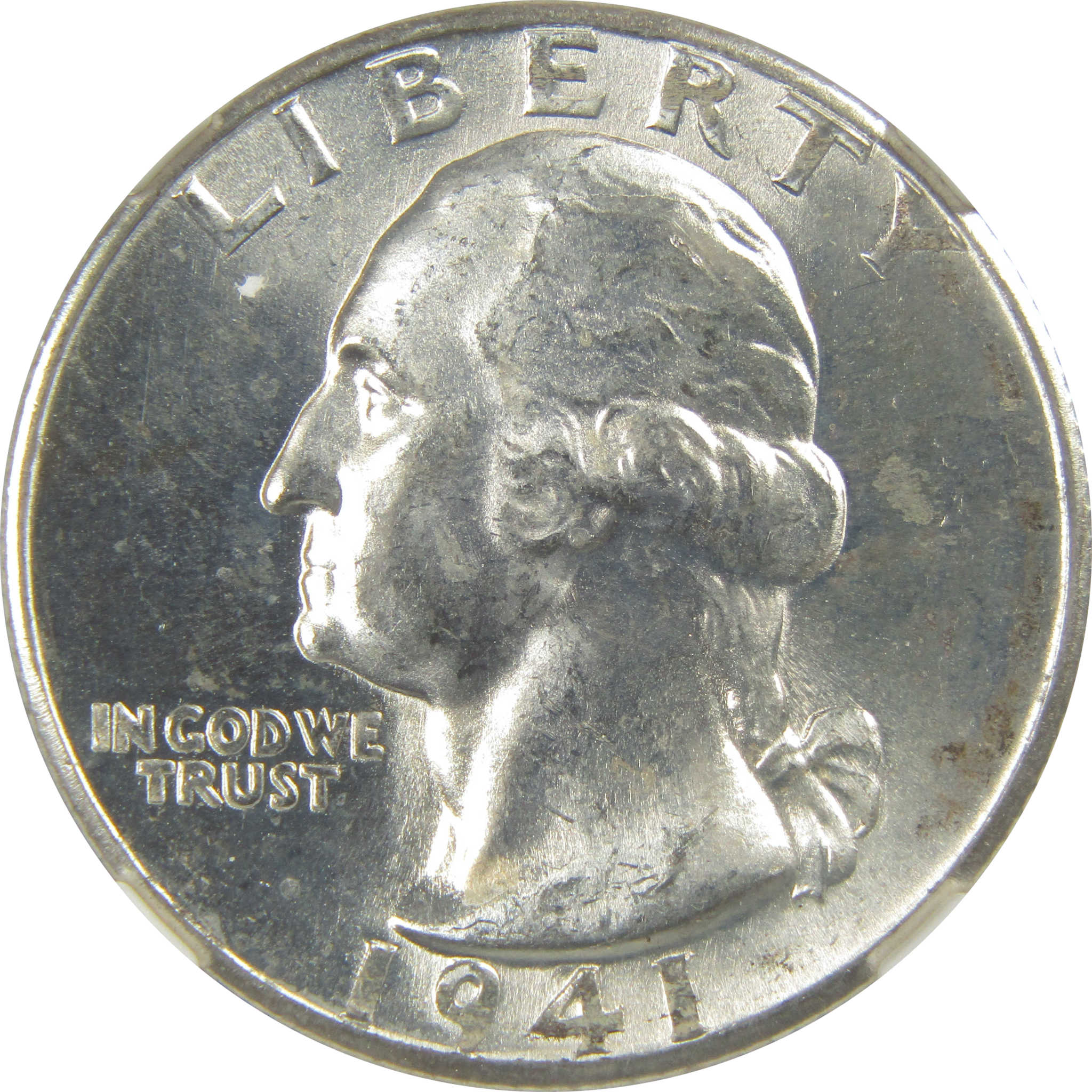 1941 D Washington Quarter MS 64 NGC Silver Bag Fragment SKU:I20599