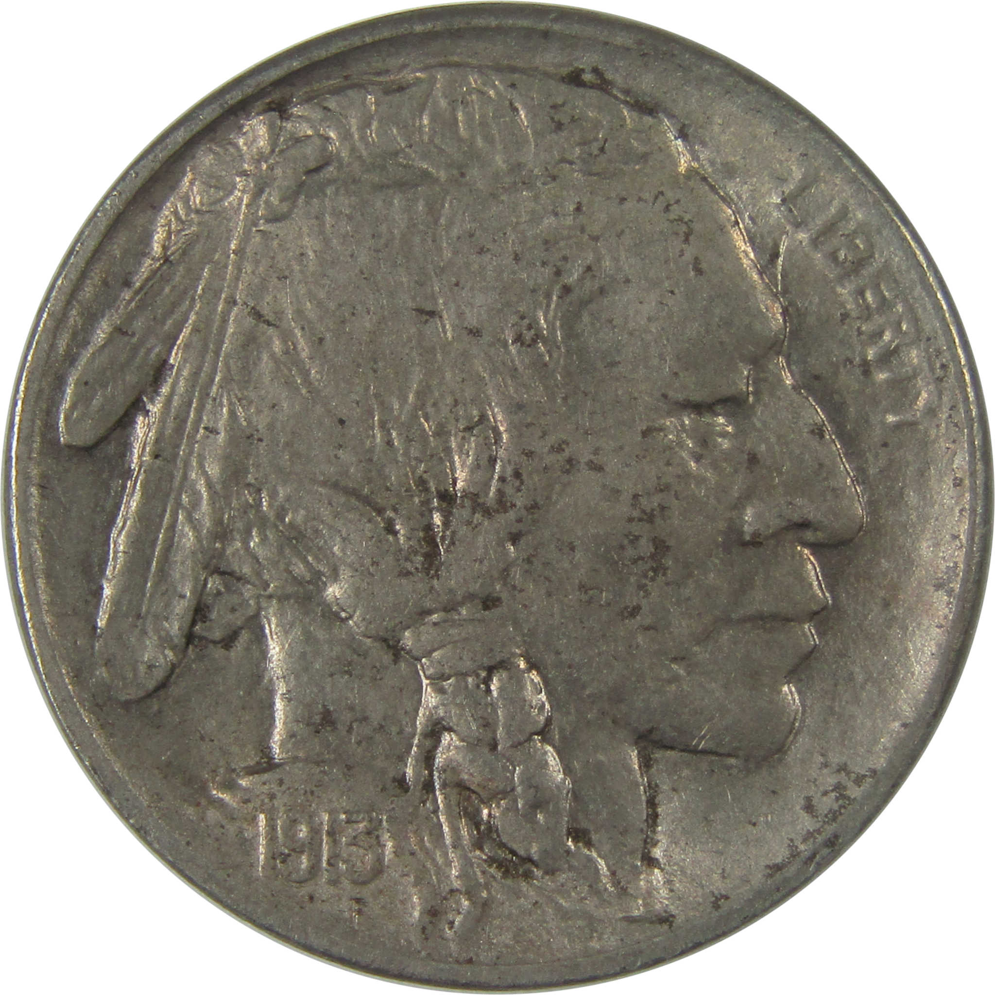 1913 S Type 1 Buffalo Nickel AU About Uncirculated 5c Coin SKU:I21028