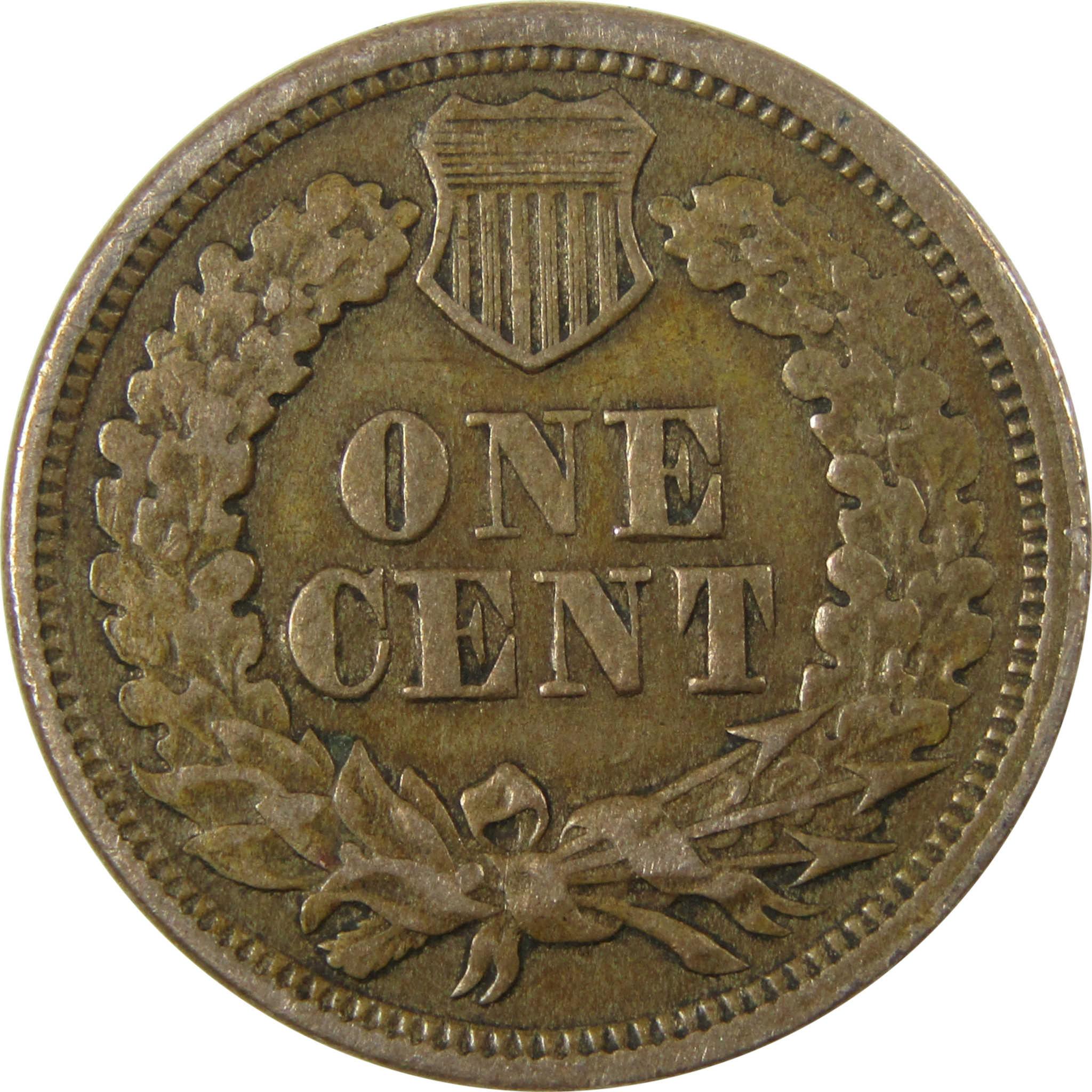 1863 Indian Head Cent VF Very Fine Details Penny 1c Coin SKU:CP1173