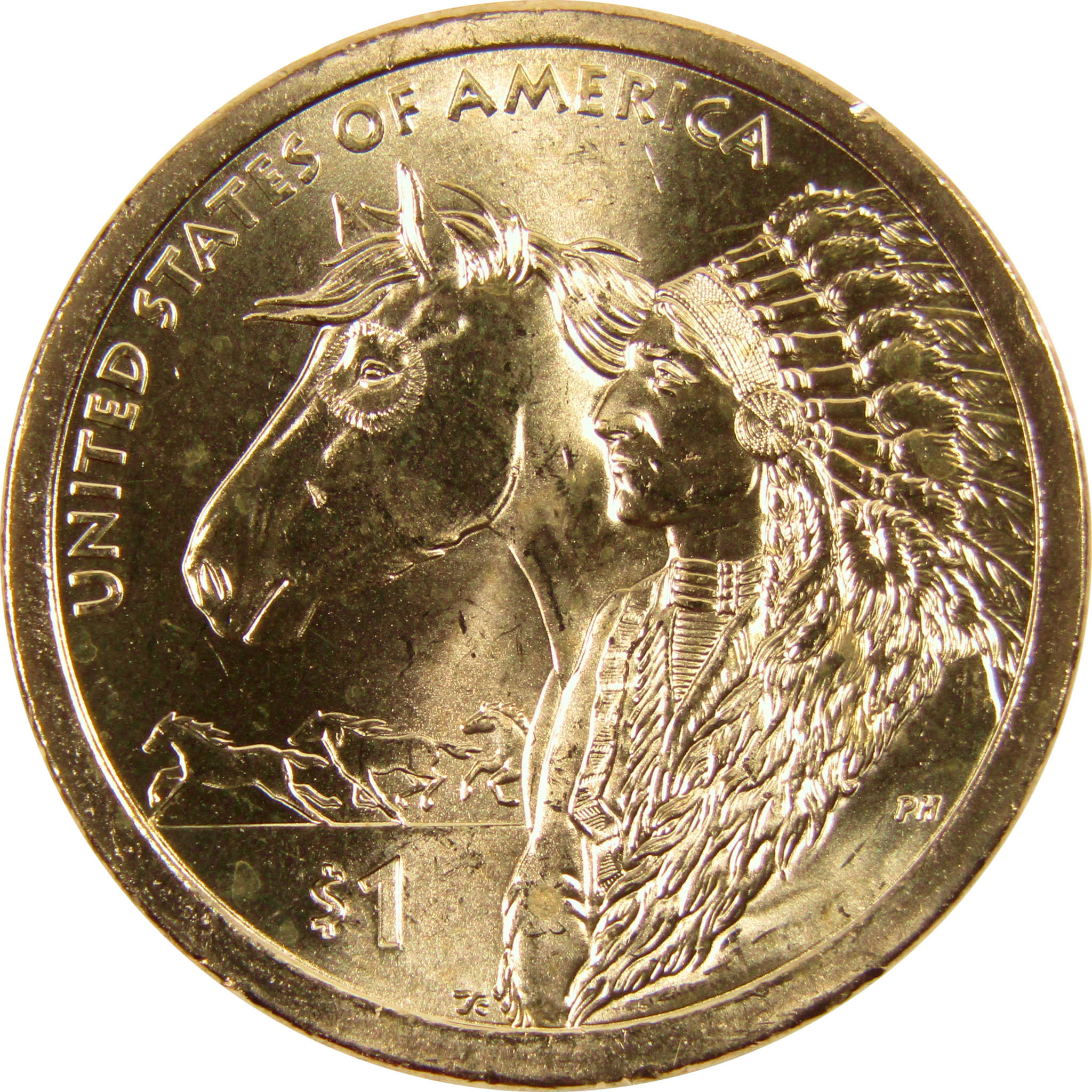 2012 P Trade Routes Native American Dollar BU Uncirculated $1 Coin