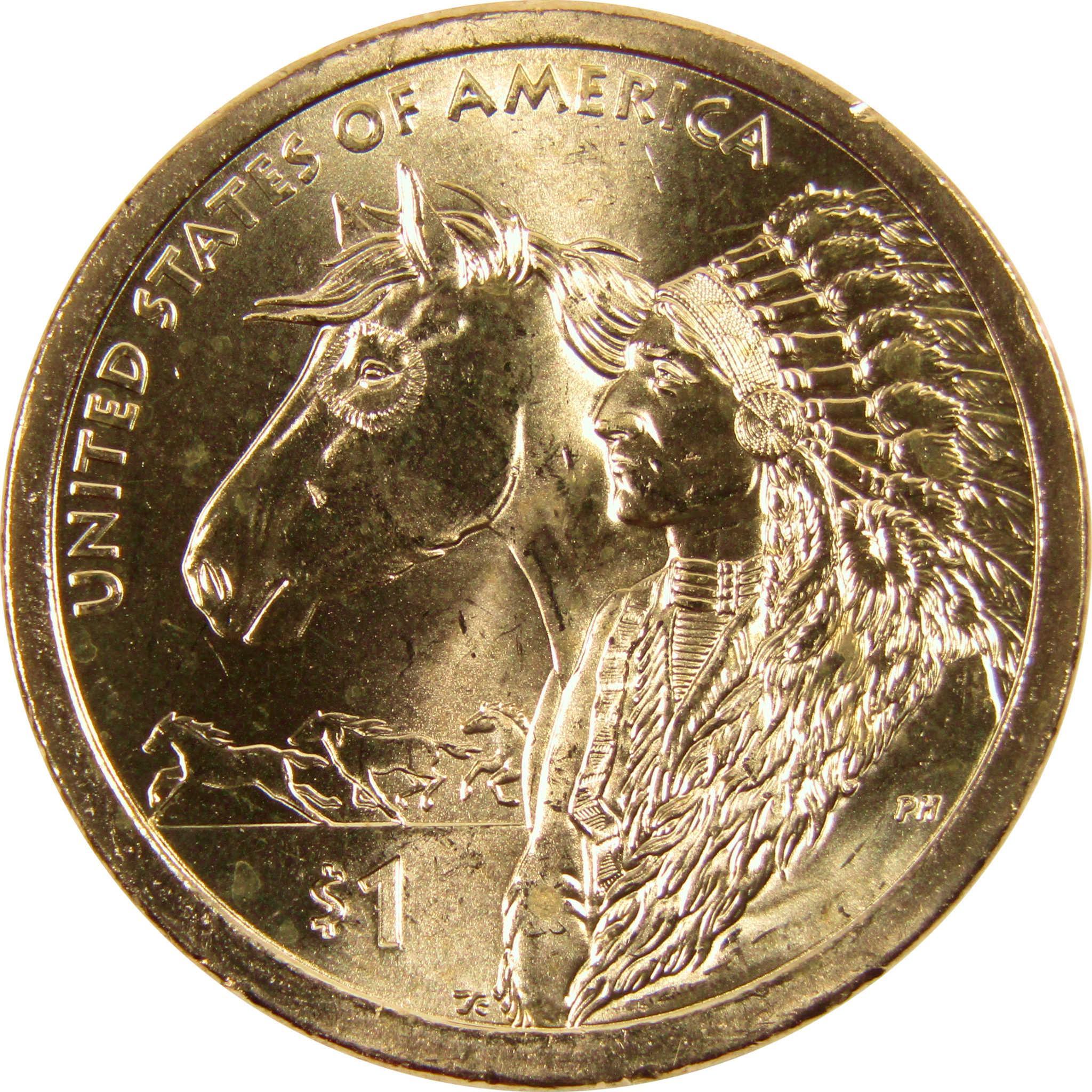 2012 P Trade Routes Native American Dollar BU Uncirculated $1 Coin