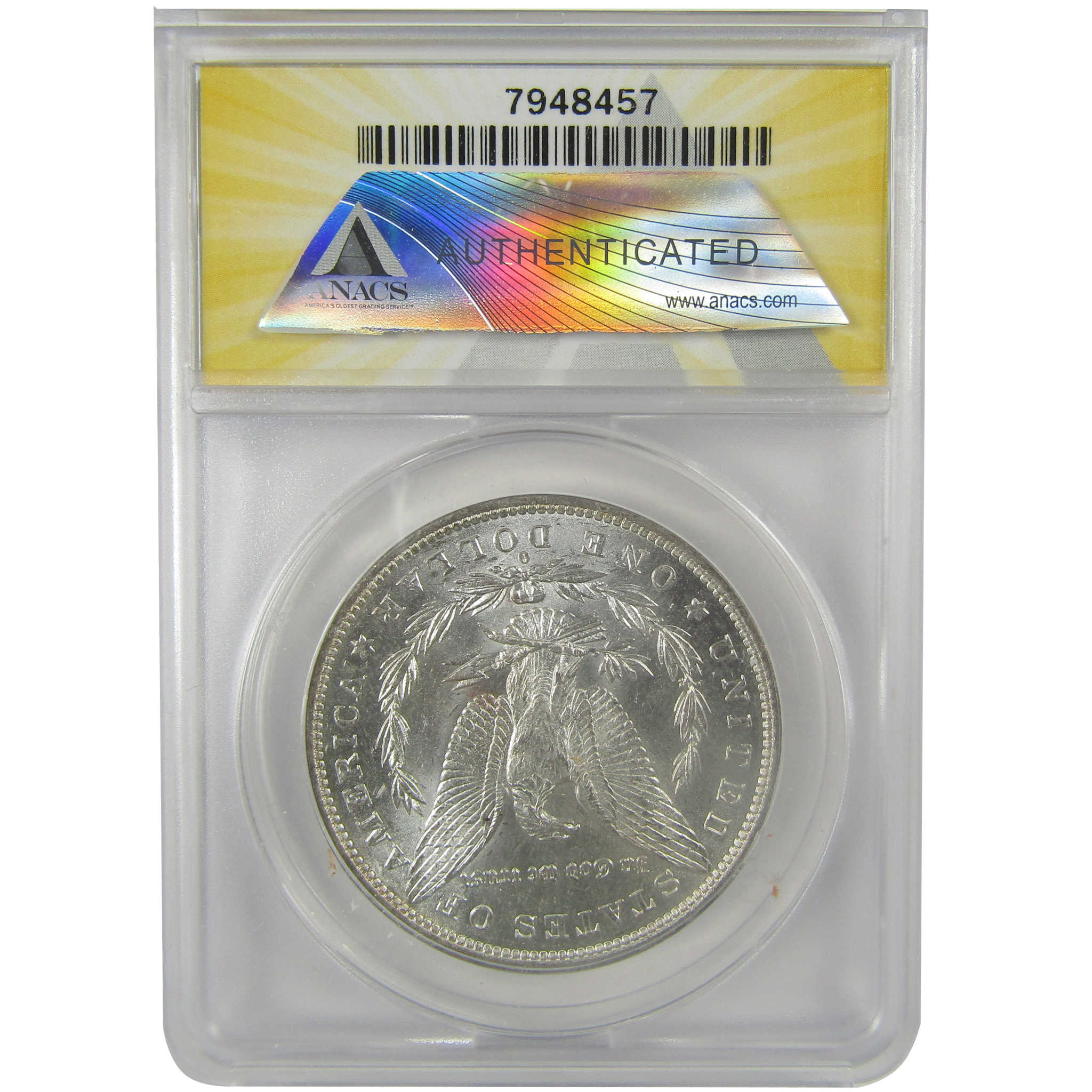 1882 O/S VAM-4 Recessed Top 100 Morgan Dollar MS 62 ANACS SKU:I21946 - Morgan coin - Morgan silver dollar - Morgan silver dollar for sale - Profile Coins & Collectibles