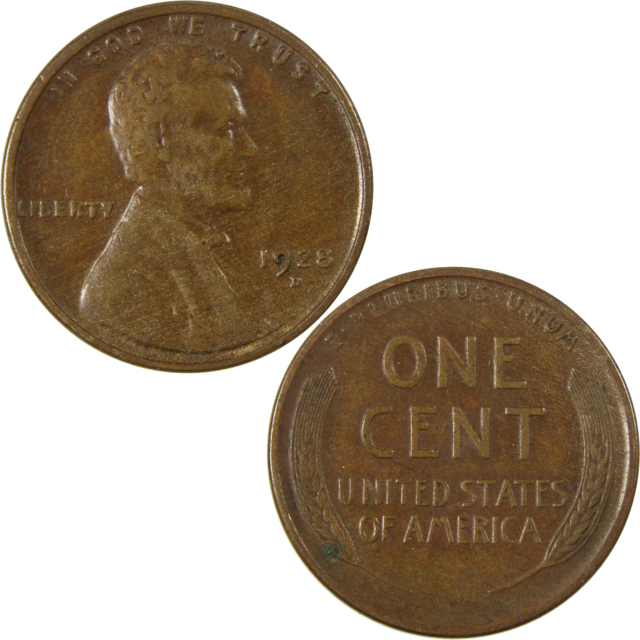 1928 D Lincoln Wheat Cent VF Very Fine Penny 1c Coin SKU:I27635