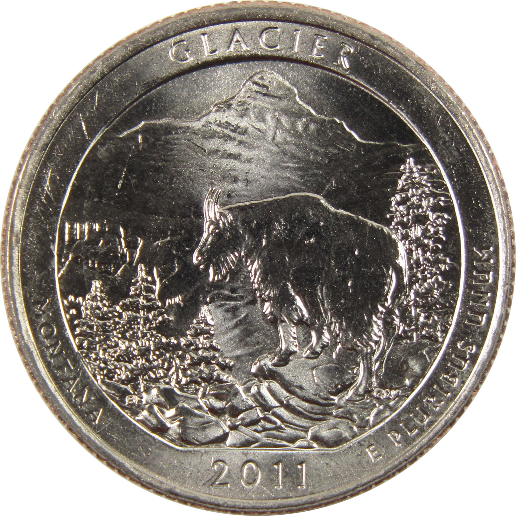 2011 D Glacier National Park Quarter BU Uncirculated Clad 25c Coin