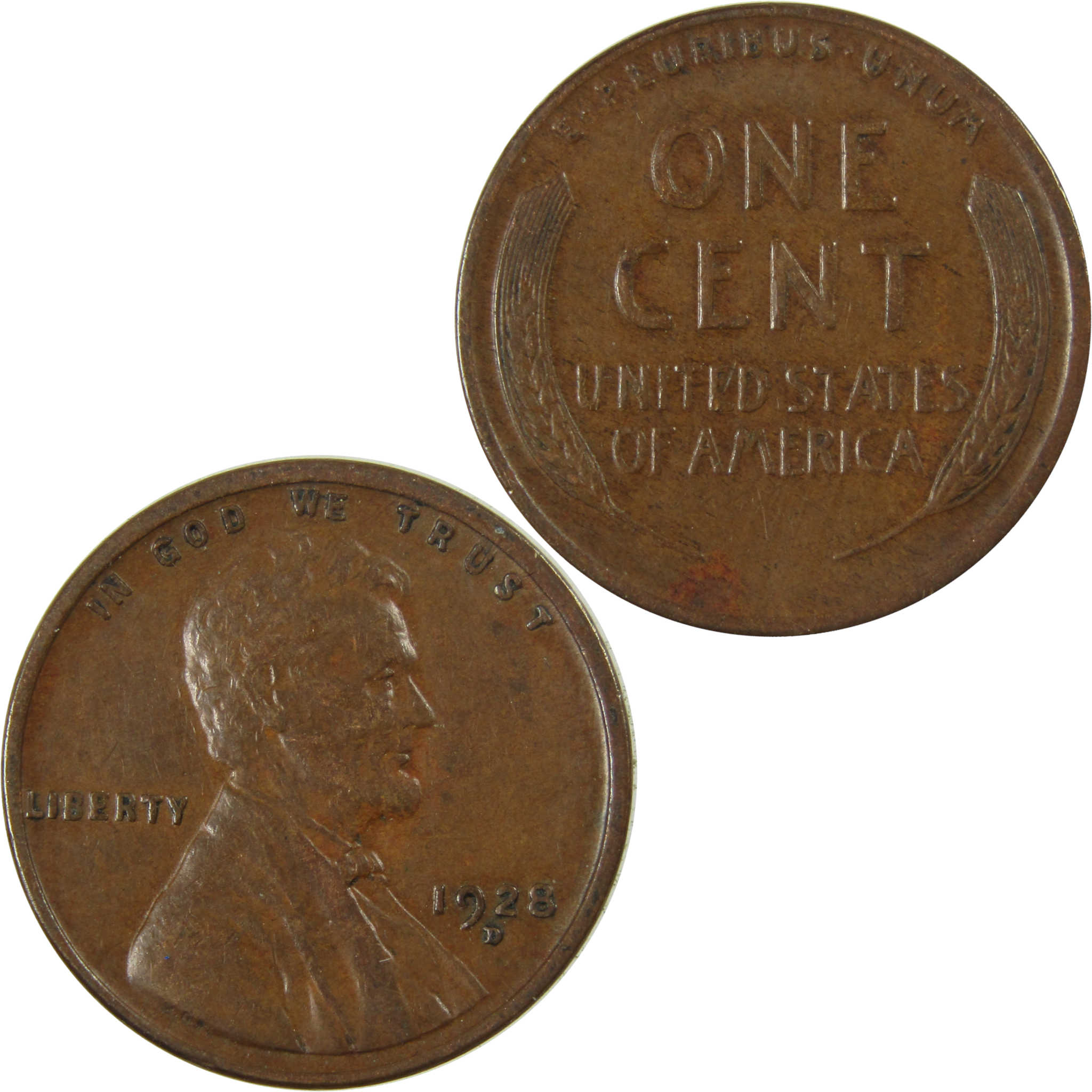 1928 D Lincoln Wheat Cent VF Very Fine Penny 1c Coin SKU:I27637
