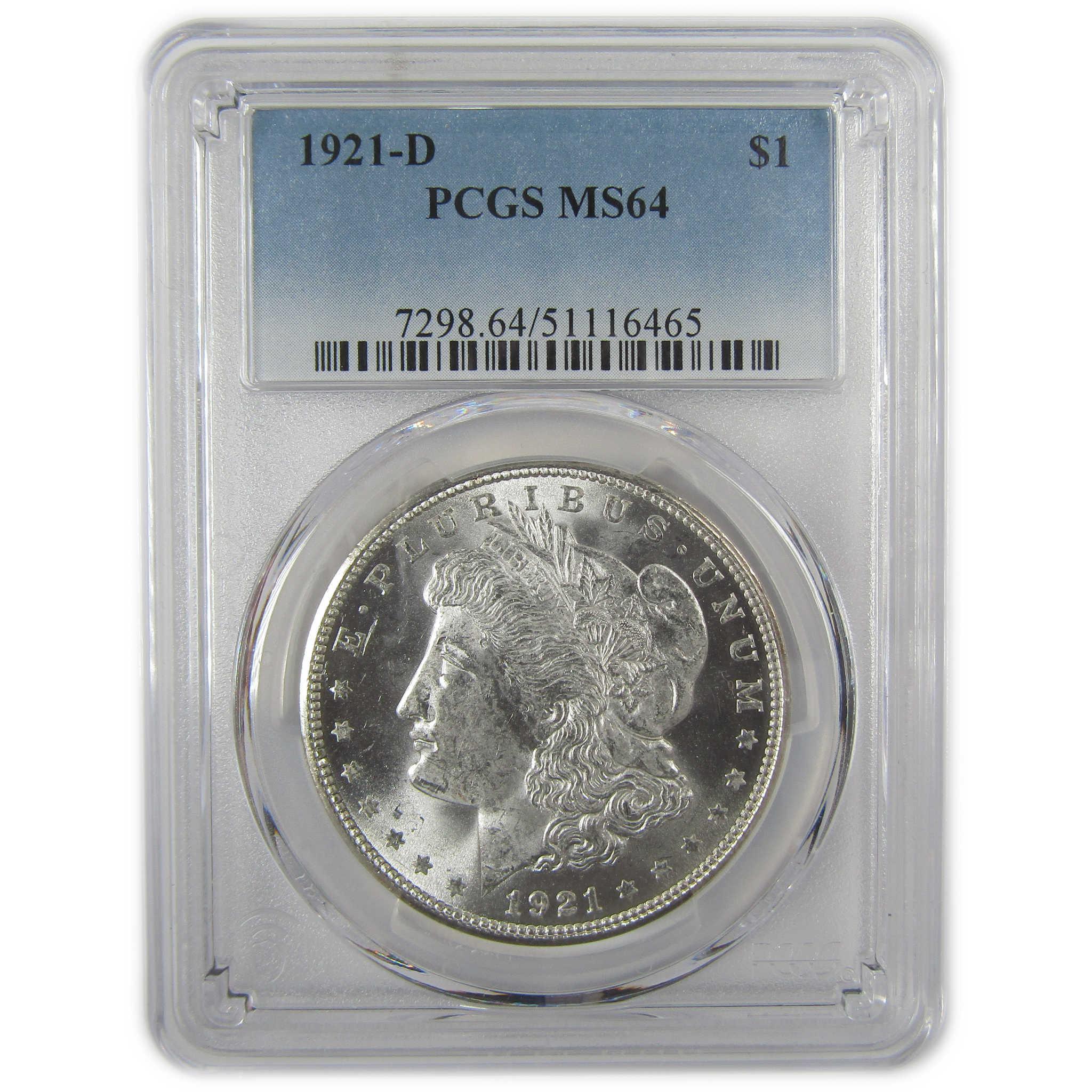 1921 D Morgan Dollar MS 64 PCGS Silver Uncirculated $1 Coin SKU:I20023 - Morgan coin - Morgan silver dollar - Morgan silver dollar for sale - Profile Coins & Collectibles
