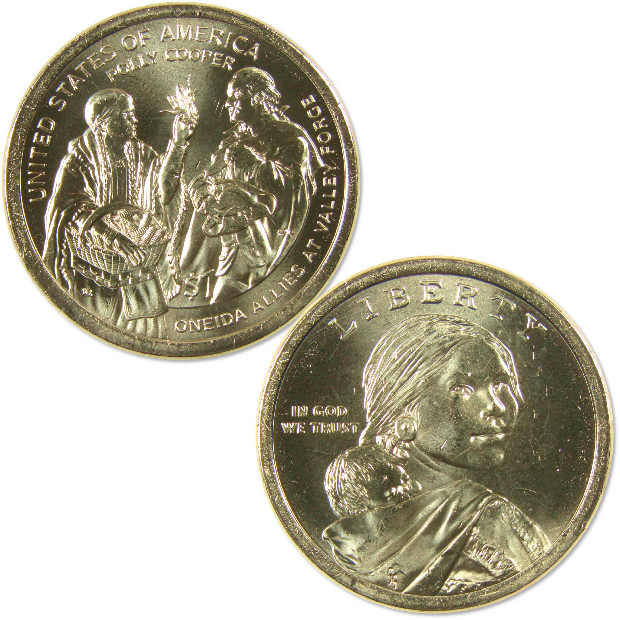 2026 P Polly Cooper Oneida Allies Native American Dollar Uncirculated