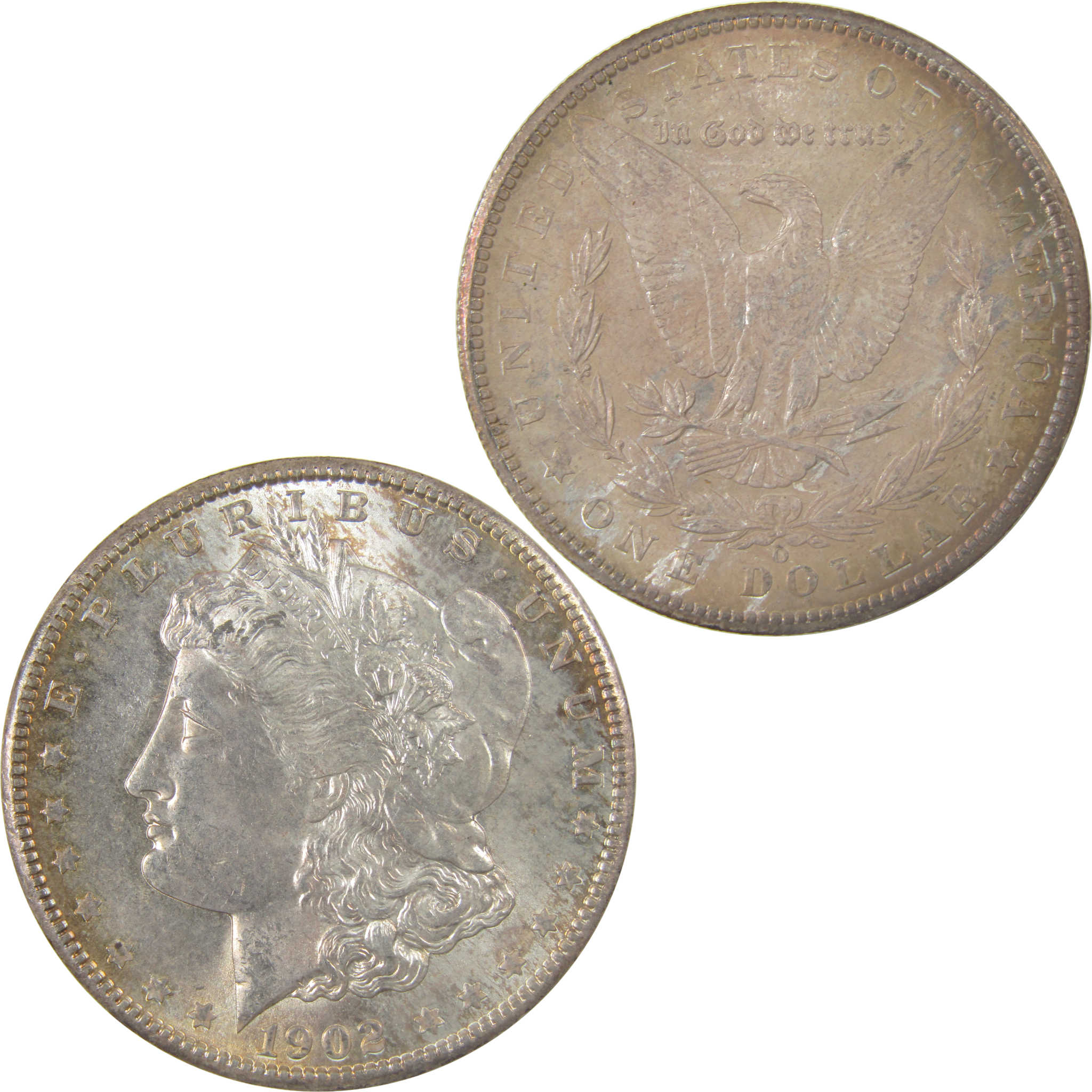 1902 O Morgan Silver Dollar Uncirculated Mint State Toned SKU:I23521