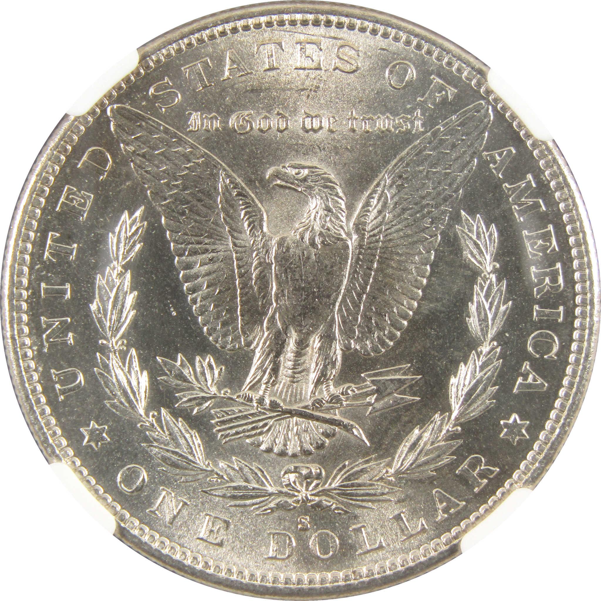 1885 S Morgan Dollar Uncirculated Details NGC Silver $1 SKU:CPC6001 - Morgan coin - Morgan silver dollar - Morgan silver dollar for sale - Profile Coins & Collectibles