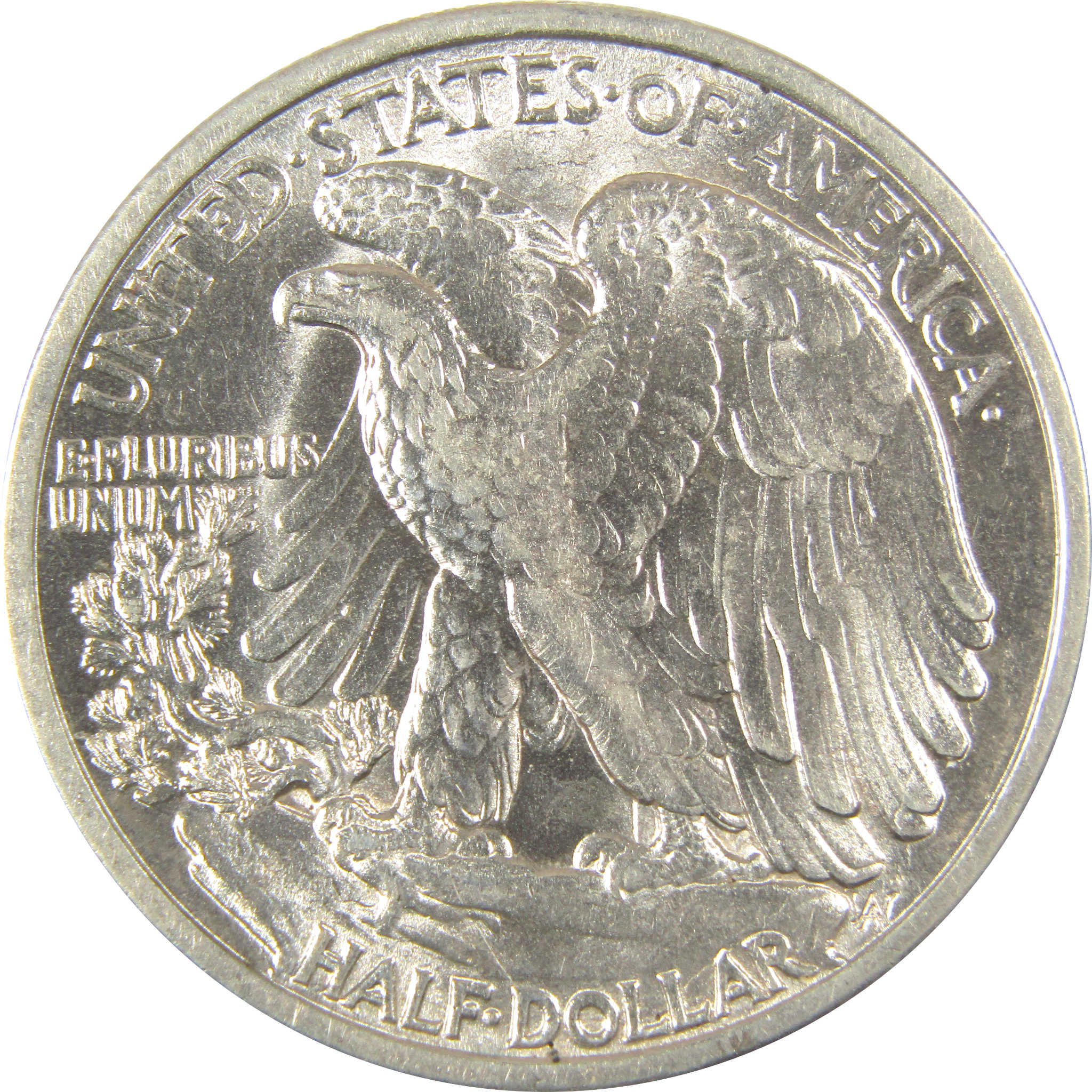 1916 D Liberty Walking Half Dollar Borderline Uncirculated SKU:I19718
