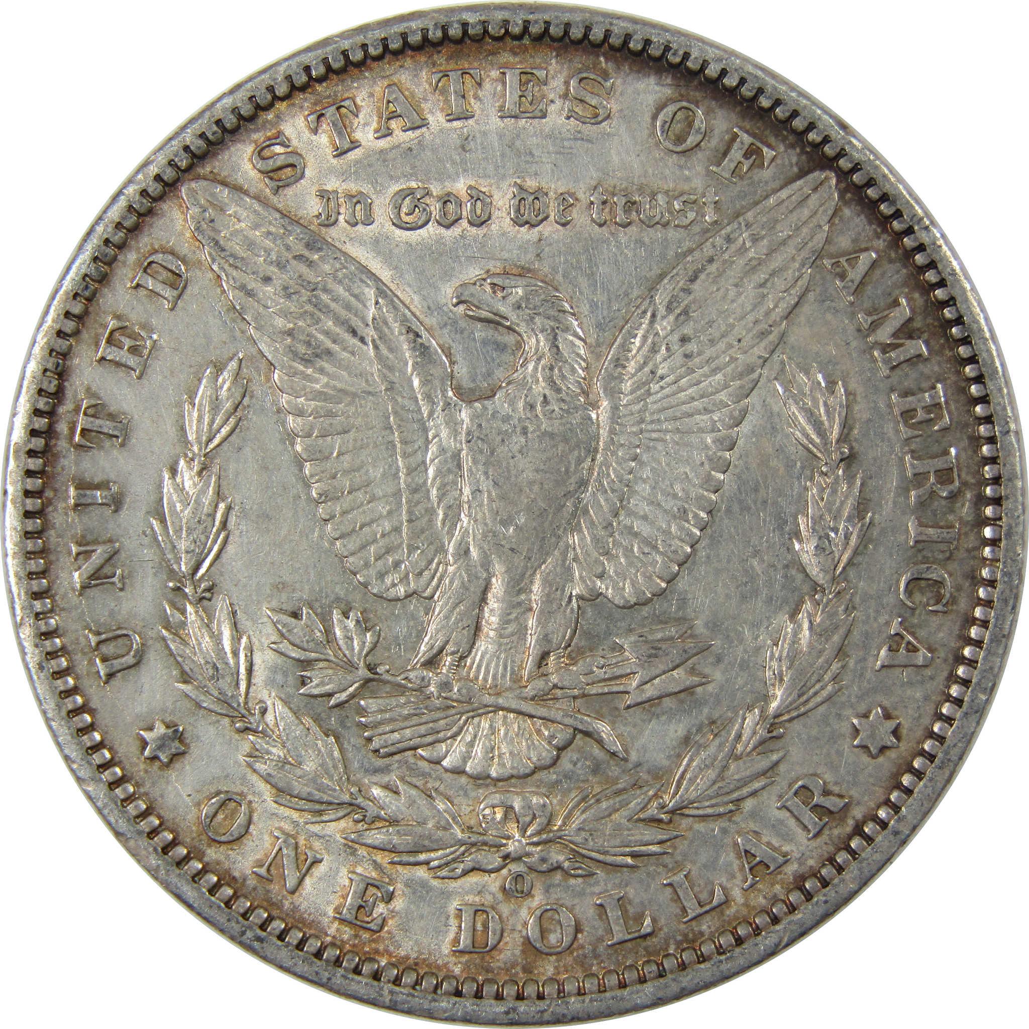 1896 O Morgan Dollar AU About Uncirculated Silver $1 Coin SKU:I23701 - Morgan coin - Morgan silver dollar - Morgan silver dollar for sale - Profile Coins & Collectibles