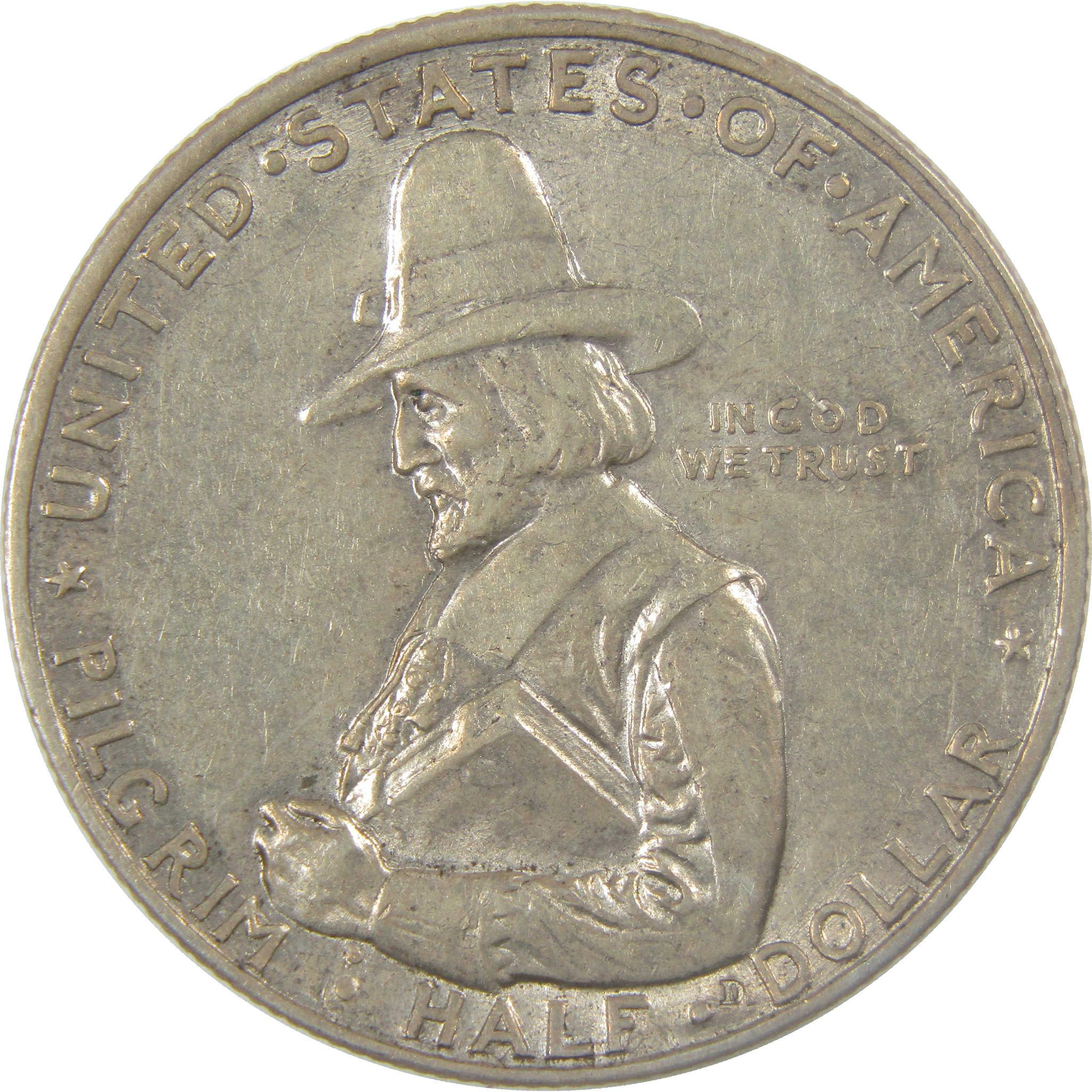 1920 Pilgrim Commemorative Silver Half Dollar XF EF Extremely Fine