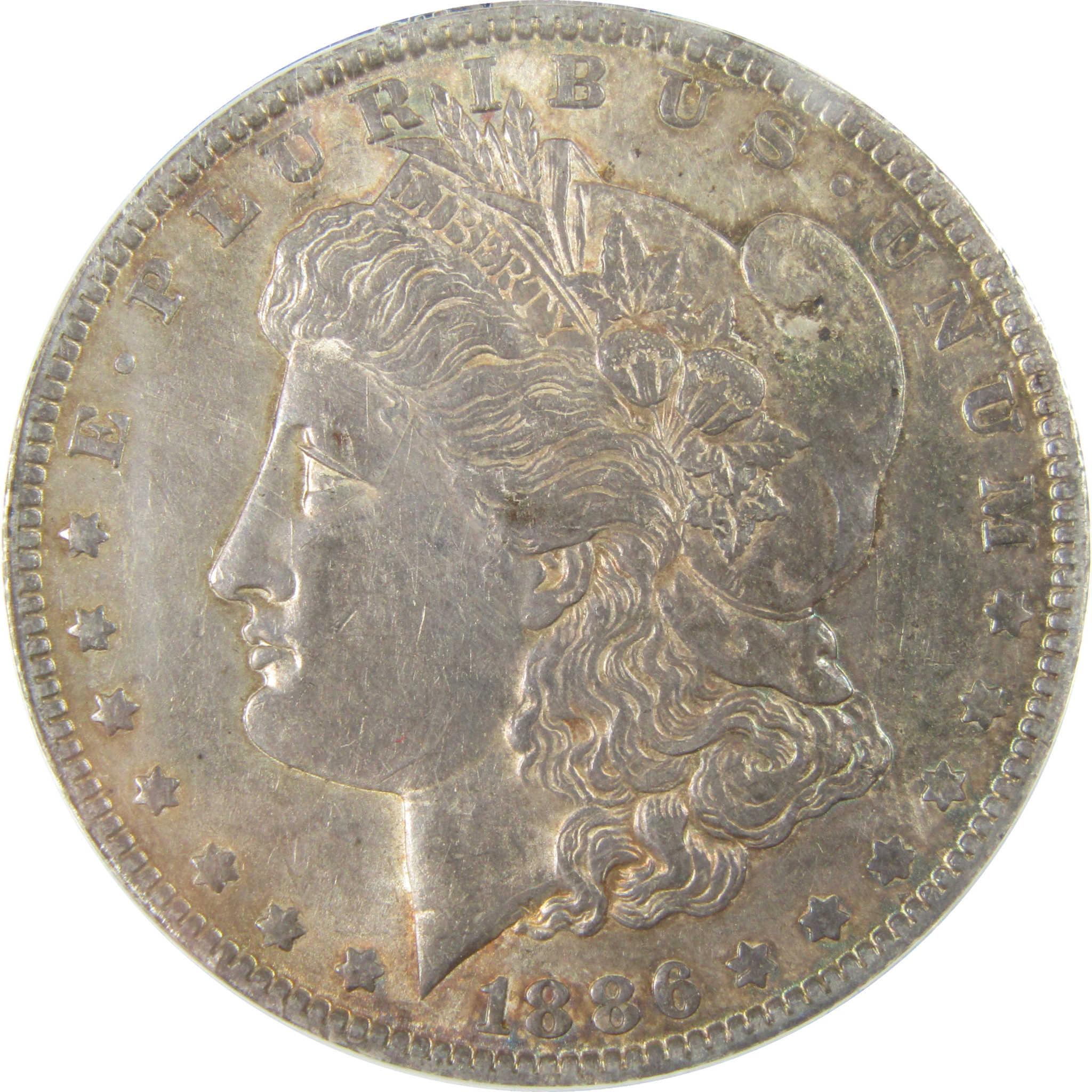 1886 O Morgan Silver Dollar AU 53 Details ANACS $1 Coin SKU:I28032 - Morgan coin - Morgan silver dollar - Morgan silver dollar for sale - Profile Coins & Collectibles