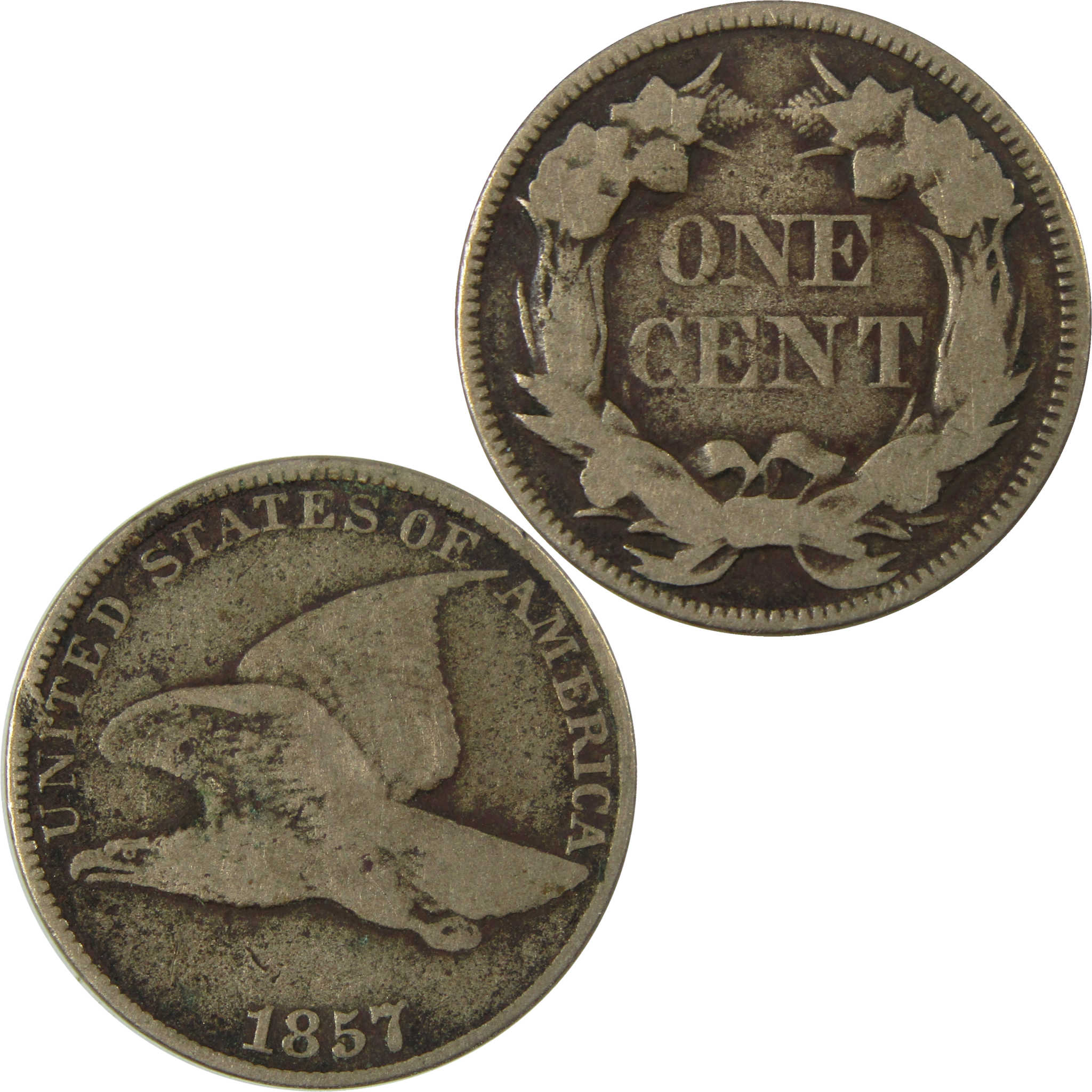 1857 Flying Eagle Cent VG Very Good Details SKU:I26972