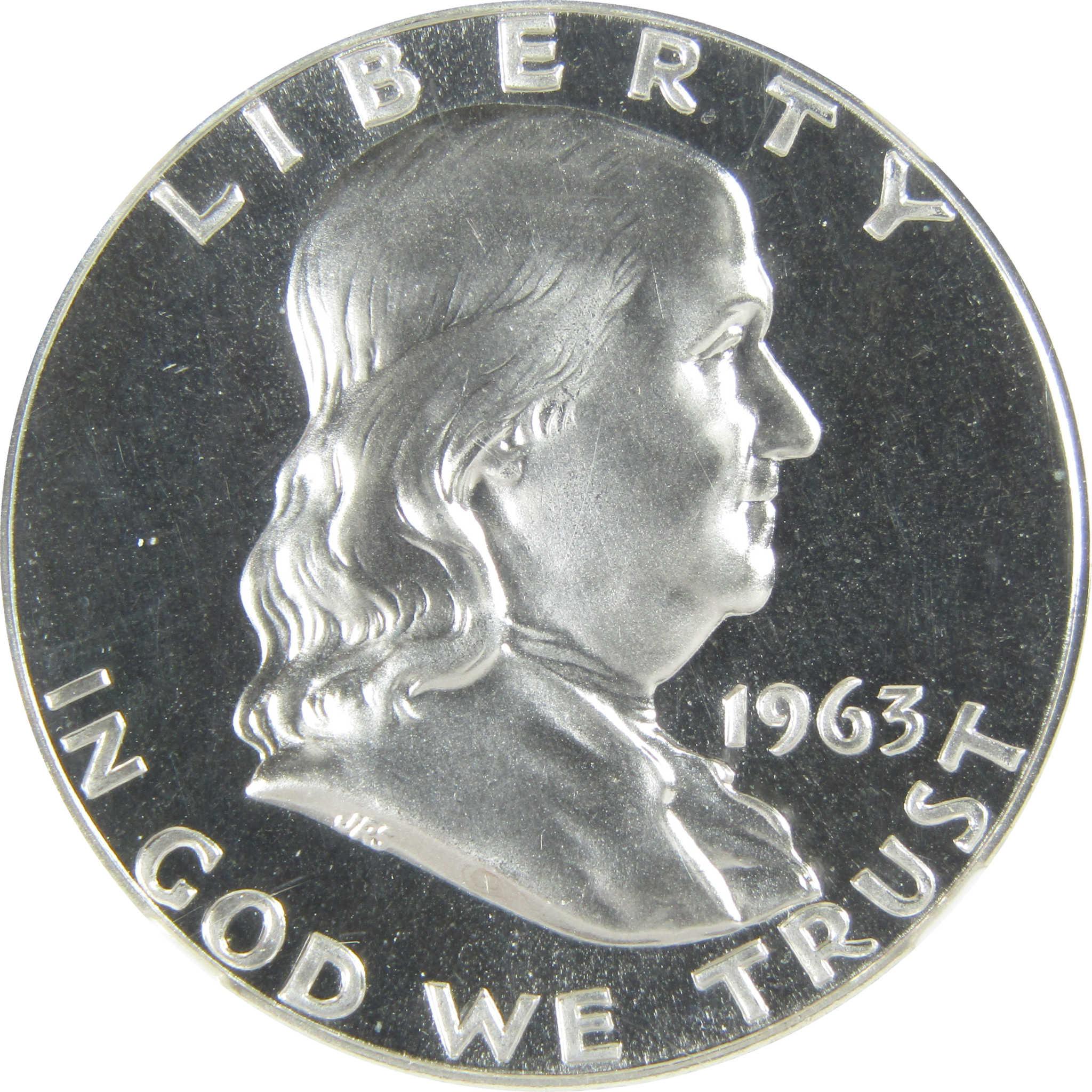 1963 Franklin Silver Half Dollar PF 69 NGC Proof 50c Coin SKU:I27425