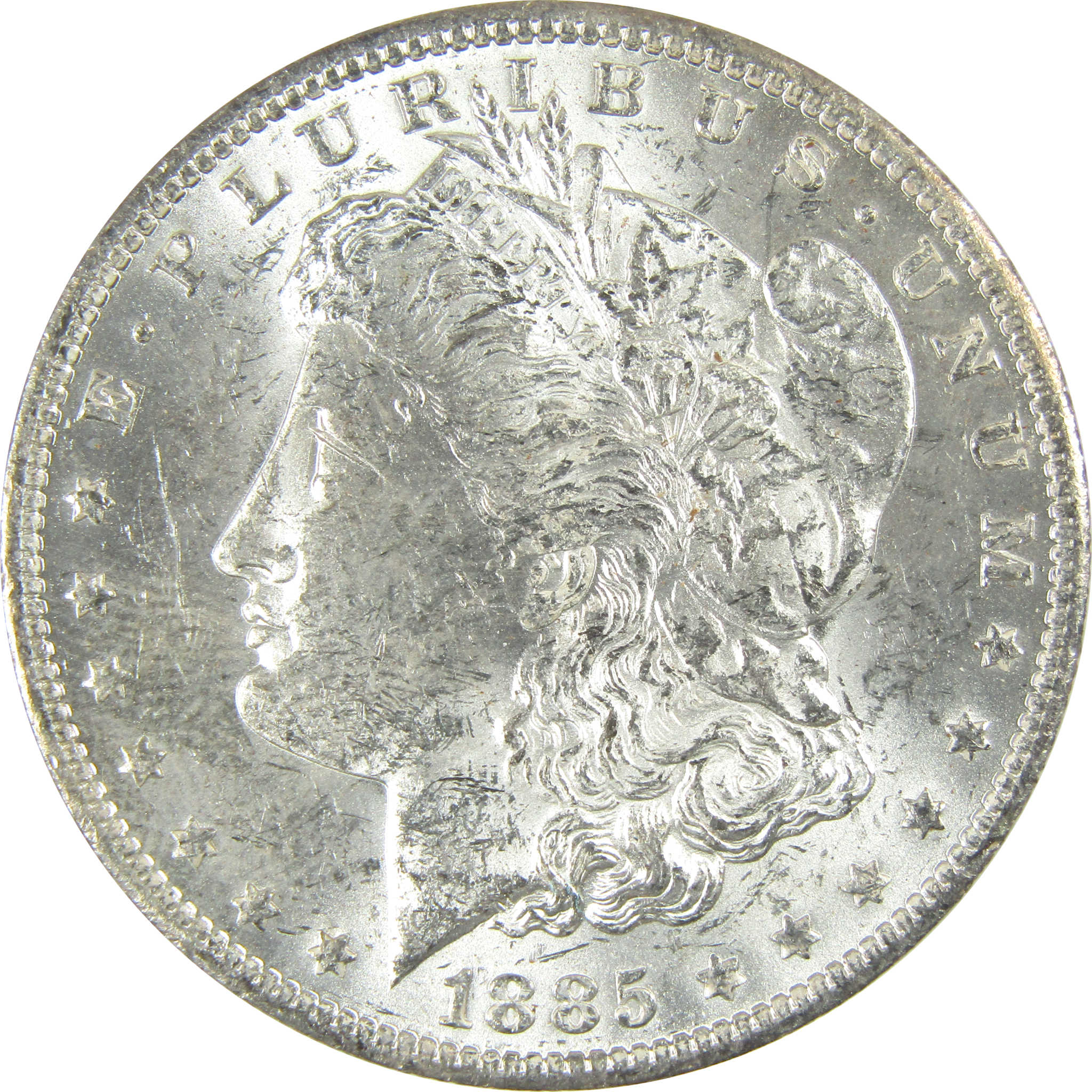 1885 O Morgan Silver Dollar Uncirculated Mint State $1 Coin SKU:I27469