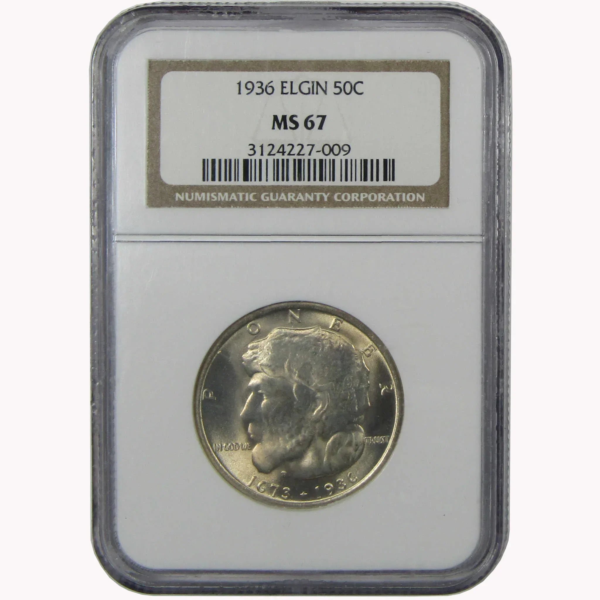 1936 Elgin Illinois Commemorative Silver Half Dollar MS 67 NGC