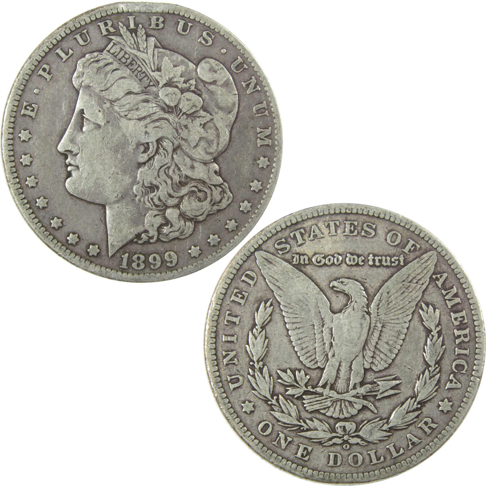 1899 O Micro O Morgan Silver Dollar F Fine Details $1 Coin SKU:I24729 - Morgan coin - Morgan silver dollar - Morgan silver dollar for sale - Profile Coins & Collectibles