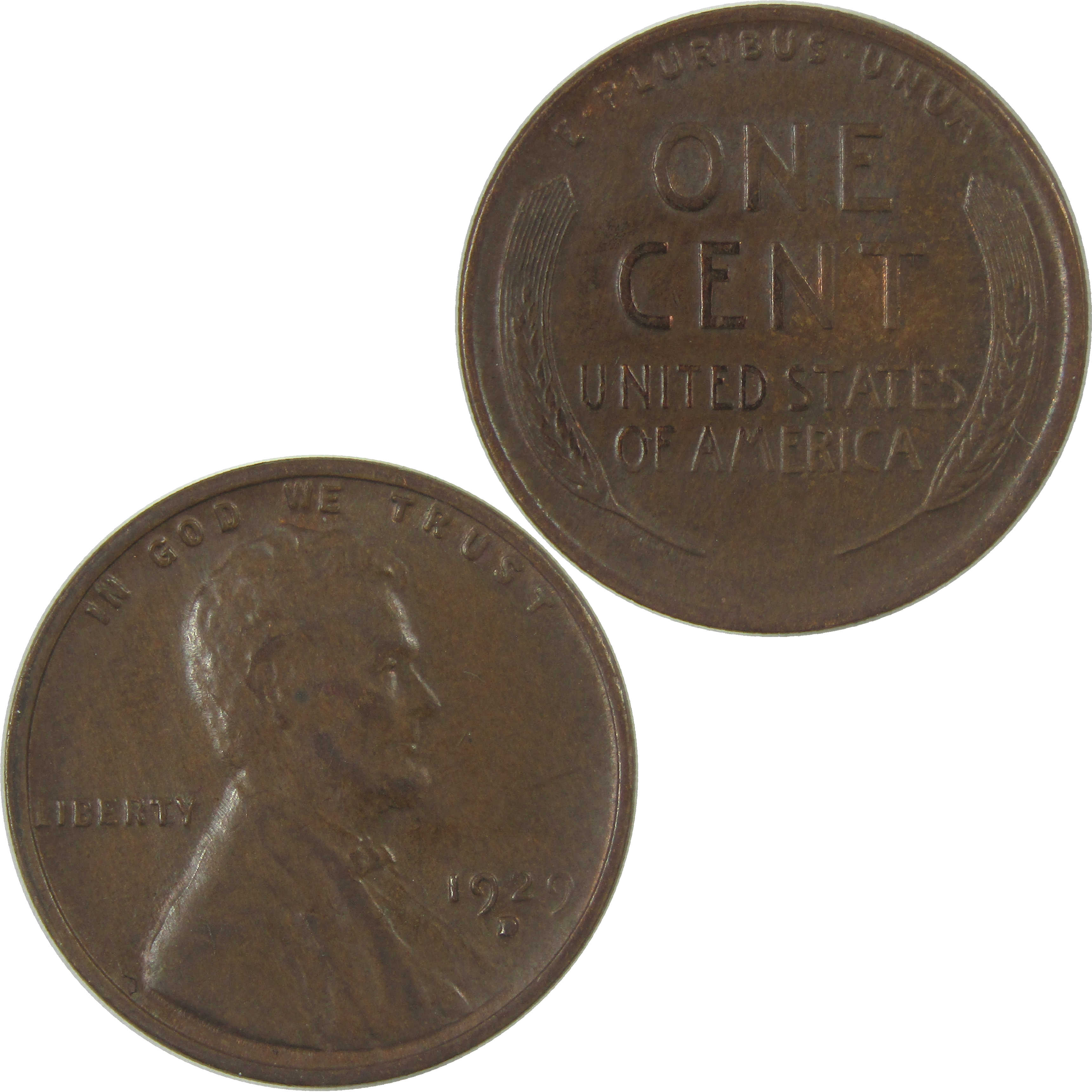 1929 D Lincoln Wheat Cent AU About Uncirculated Penny SKU:I25178