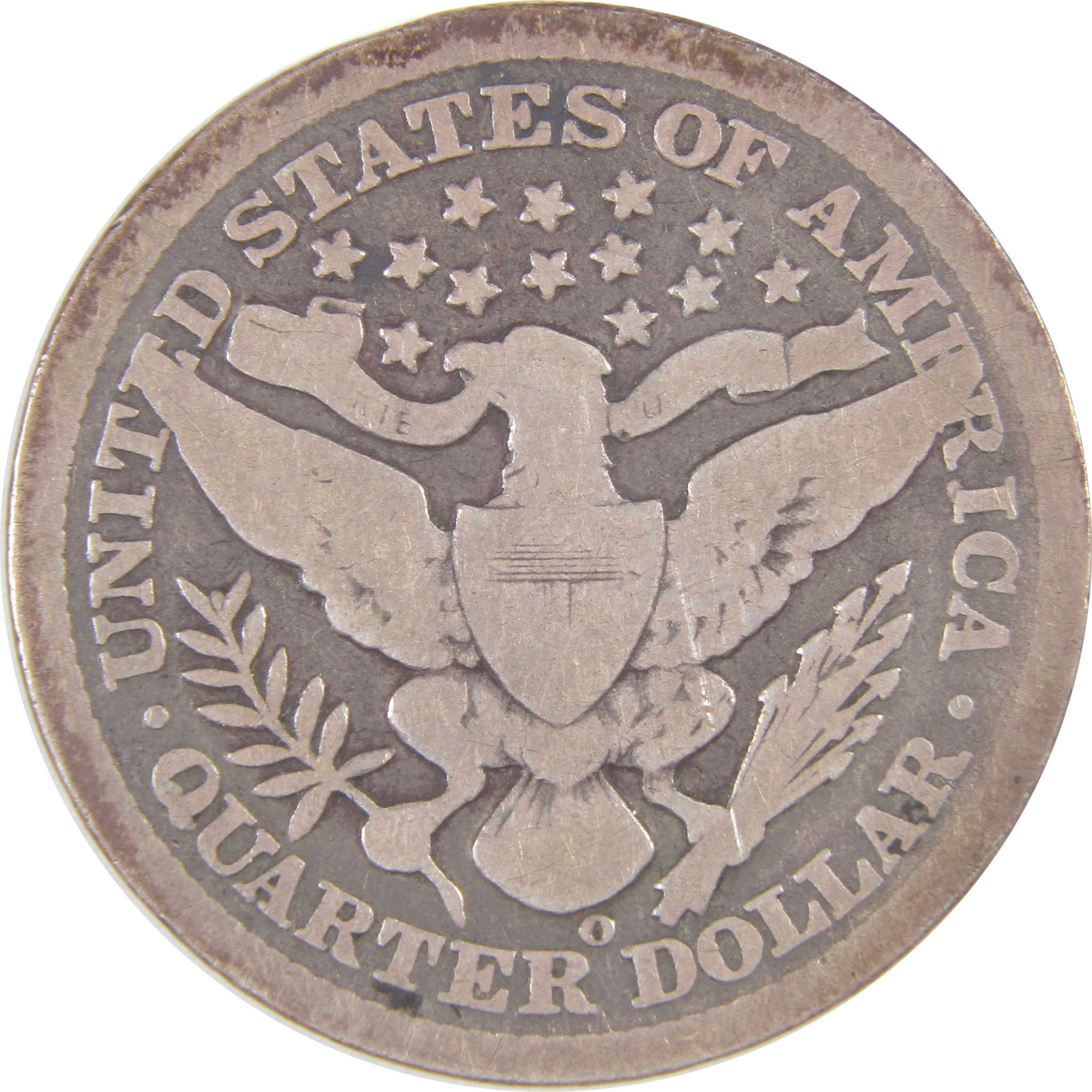 1897 O Barber Quarter G Good Silver 25c Coin SKU:I17201