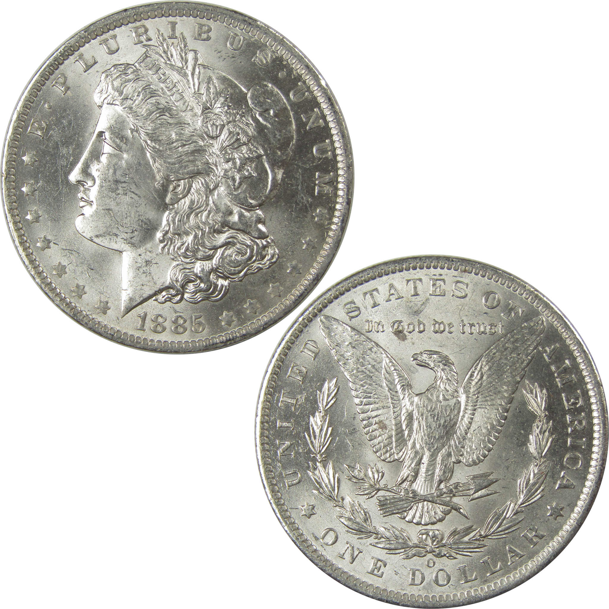 1885 O Morgan Dollar Uncirculated Silver $1 Coin SKU:I21073 - Morgan coin - Morgan silver dollar - Morgan silver dollar for sale - Profile Coins & Collectibles