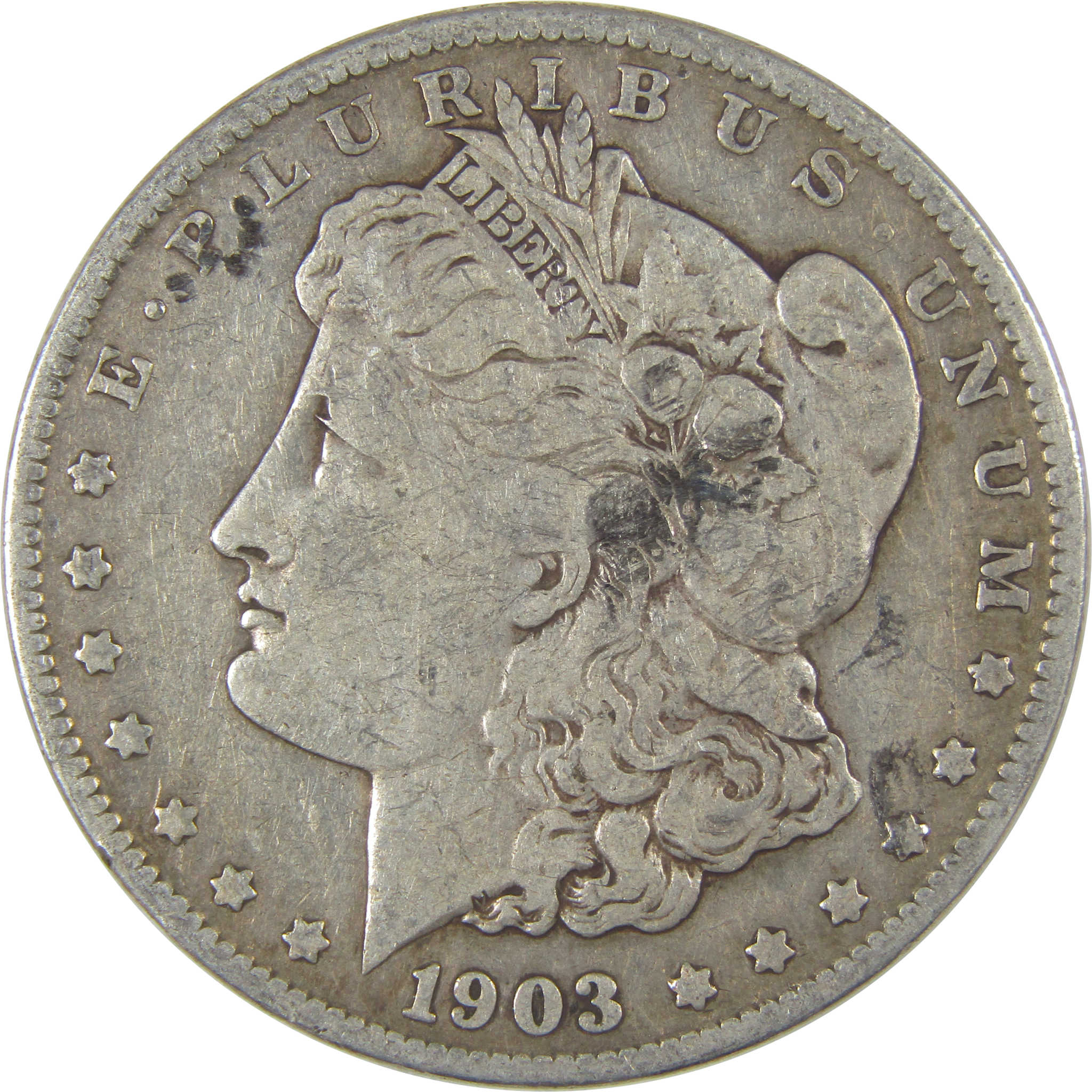 1903 S Morgan Dollar F Fine Details Silver $1 Coin SKU:I22723 - Morgan coin - Morgan silver dollar - Morgan silver dollar for sale - Profile Coins & Collectibles