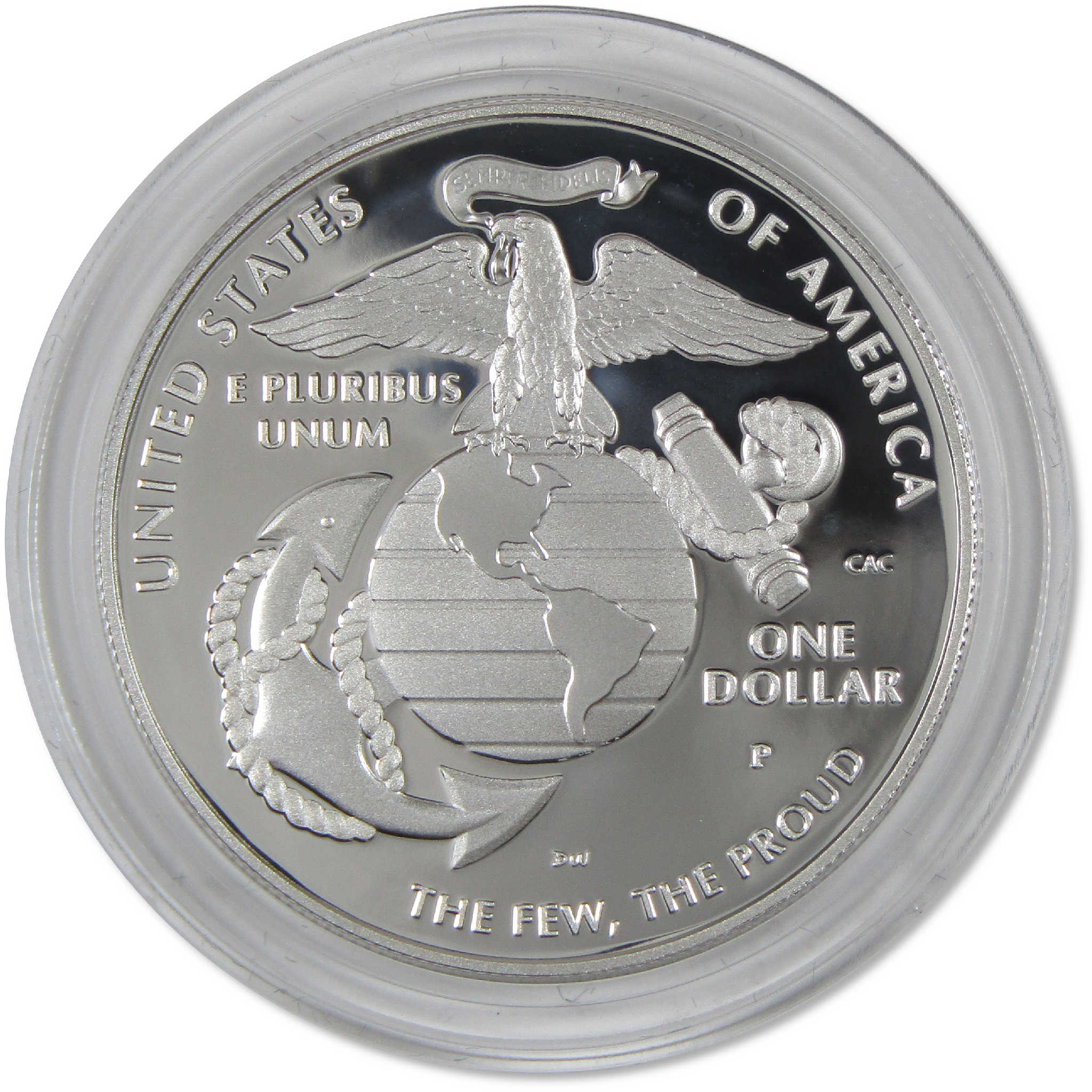 Marine Corps 250th Anniversary Dollar 2025 P Proof .999 Silver OGP COA