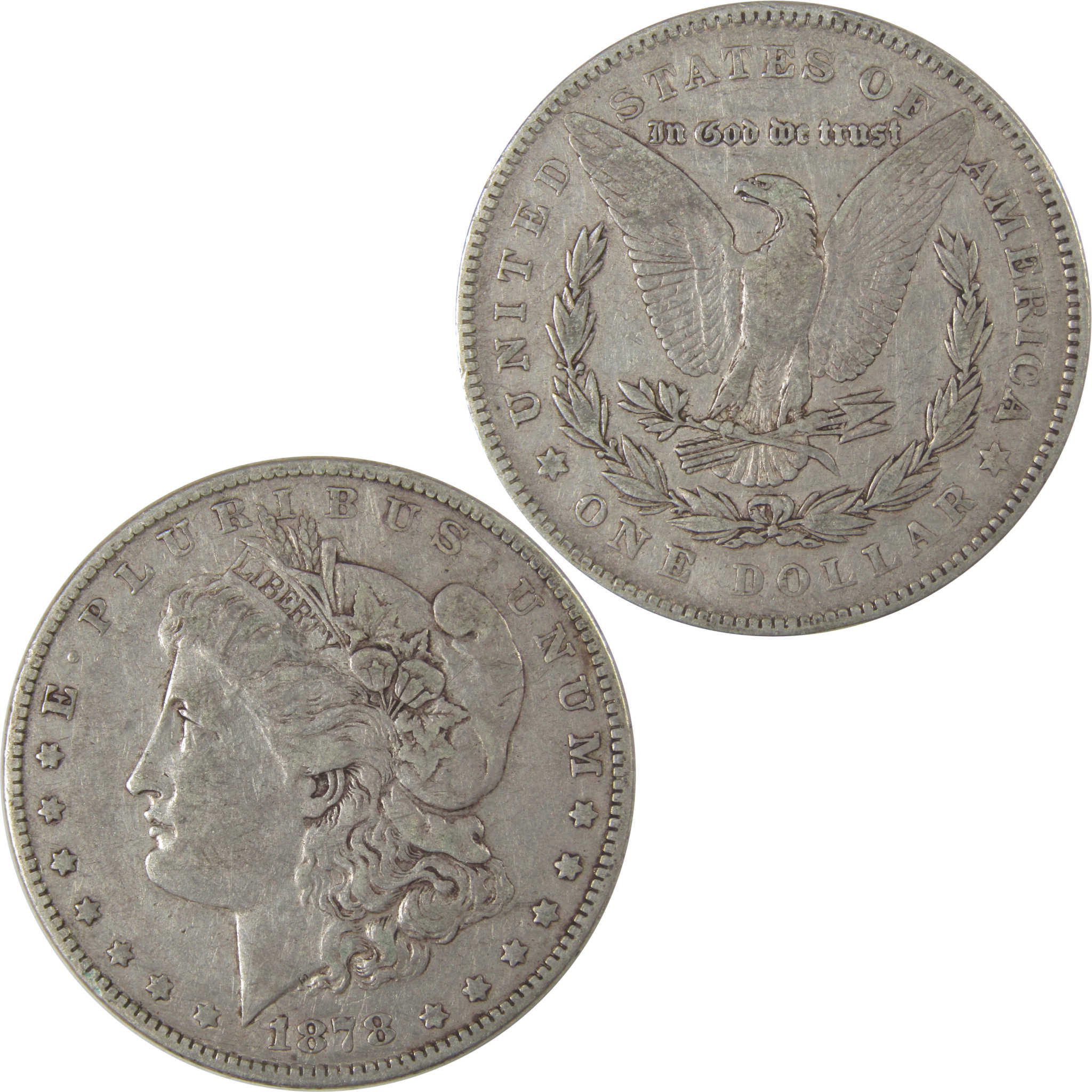 1878 7TF Rev 78 Morgan Dollar VF Very Fine Silver $1 Coin SKU:I22766 - Morgan coin - Morgan silver dollar - Morgan silver dollar for sale - Profile Coins & Collectibles
