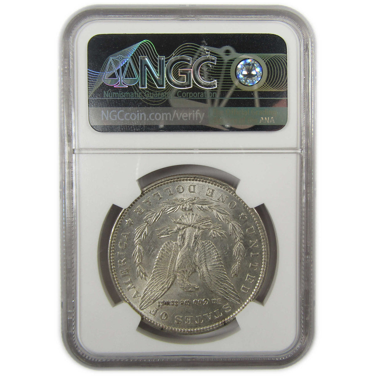1893 Morgan Silver Dollar AU 58 NGC $1 Coin Collectible SKU:I23407