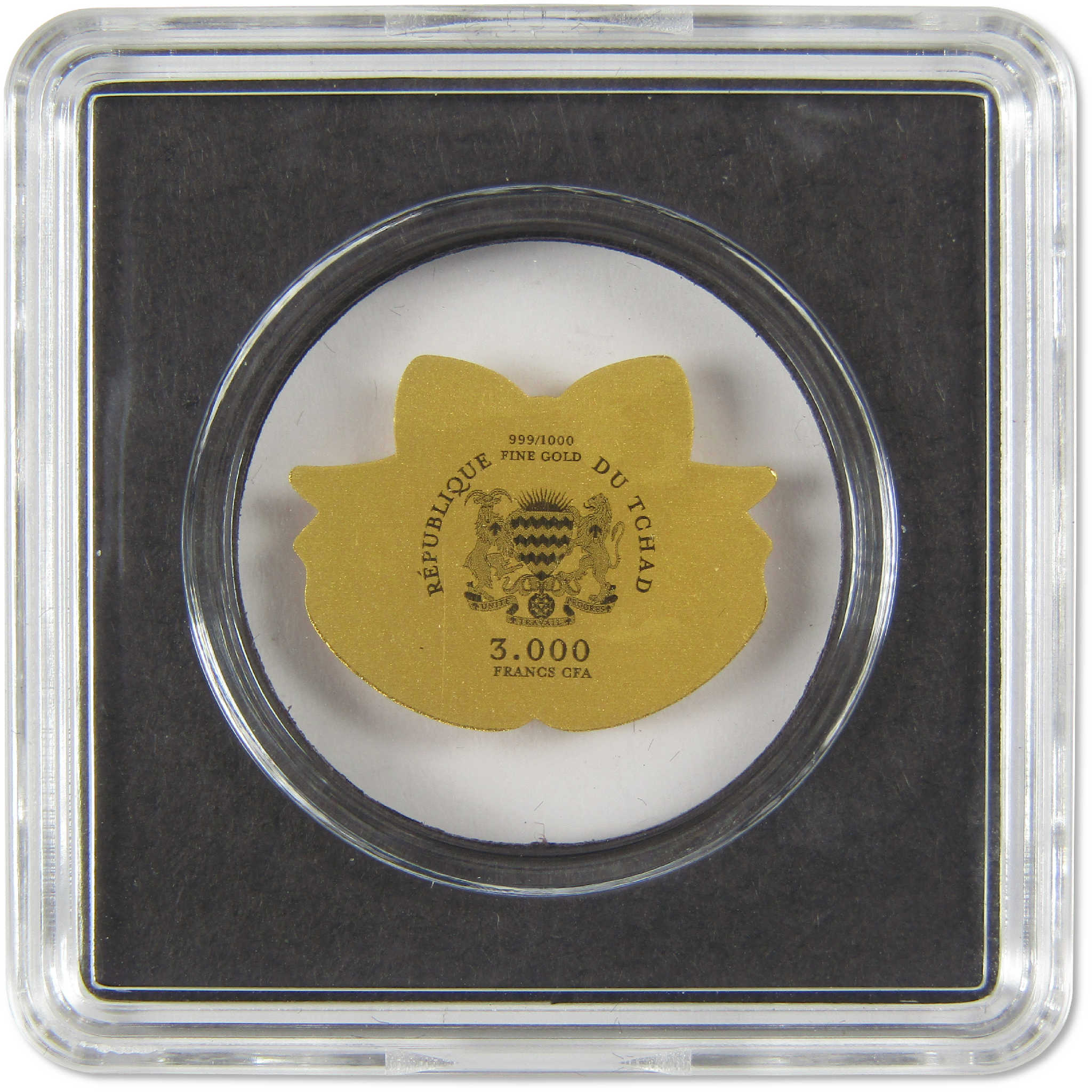 Merry Christmas Bells 3000 CFA 1/1000 oz .999 Gold Coin SKU:OPC243