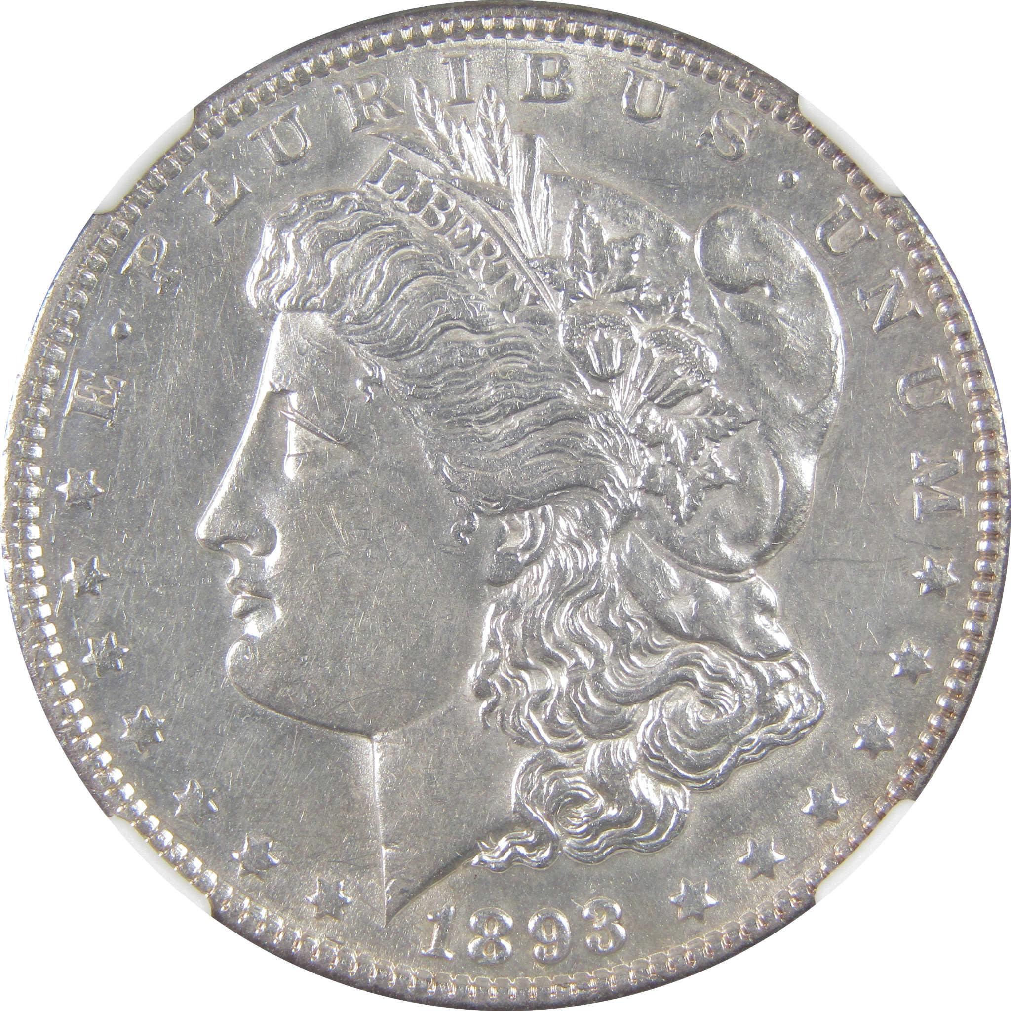 1893 Morgan Dollar AU 55 NGC Silver $1 Coin SKU:I18252 - Morgan coin - Morgan silver dollar - Morgan silver dollar for sale - Profile Coins & Collectibles