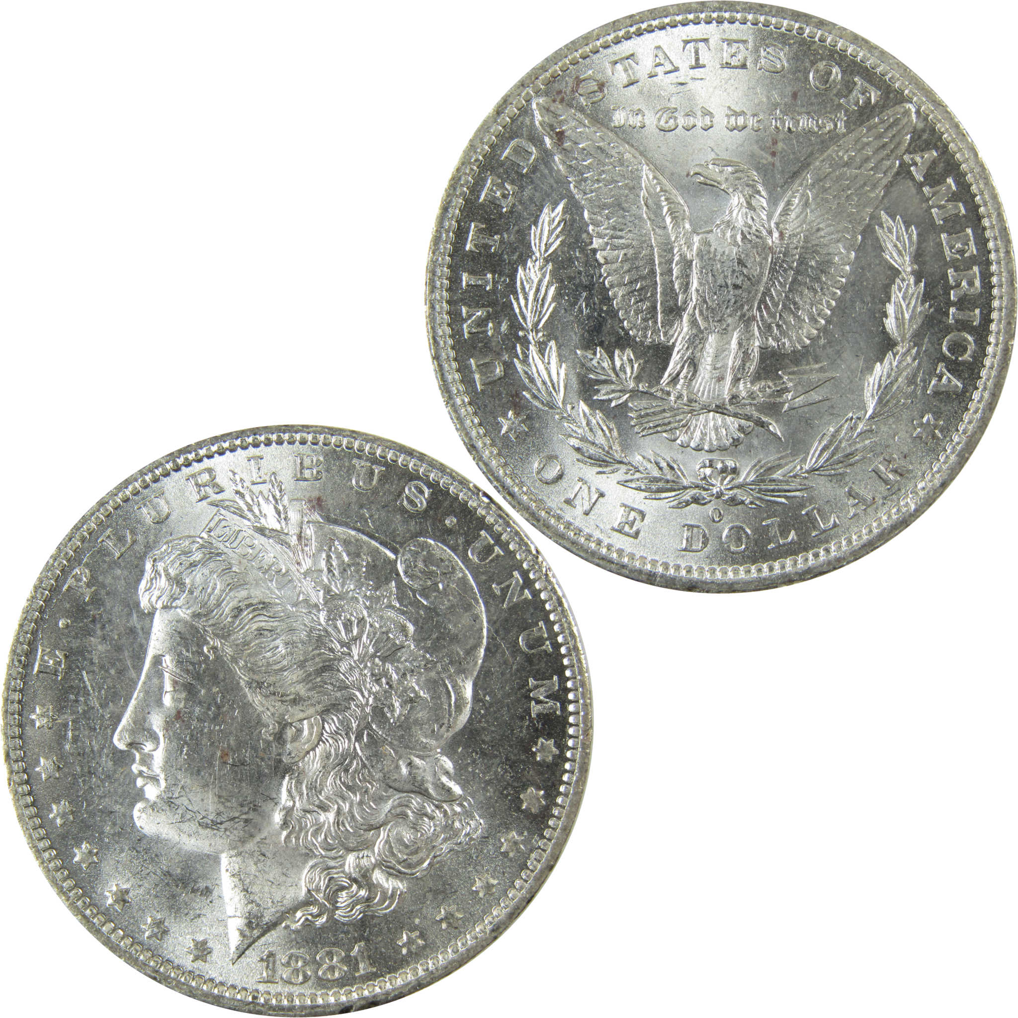 1881 O Morgan Silver Dollar Uncirculated Mint State $1 Coin SKU:I27683