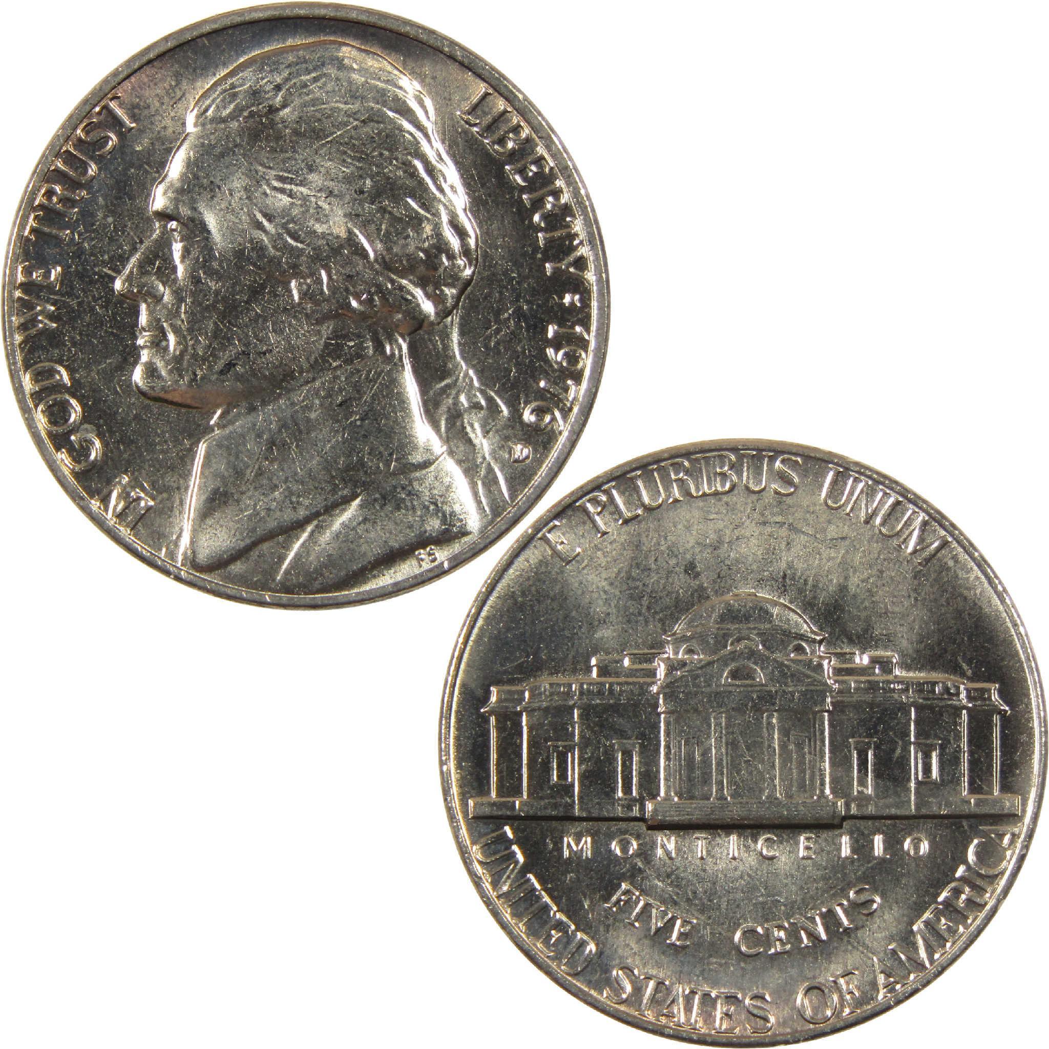 1976 Jefferson nickel collectible coin obverse and reverse close-up