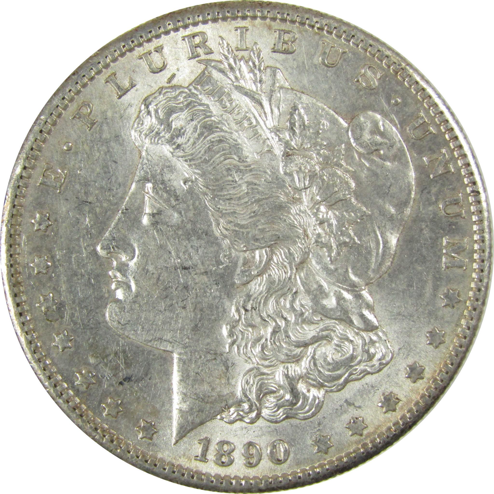 1890 S Morgan Dollar CH AU Choice About Unc $1 Coin Toned SKU:I27463