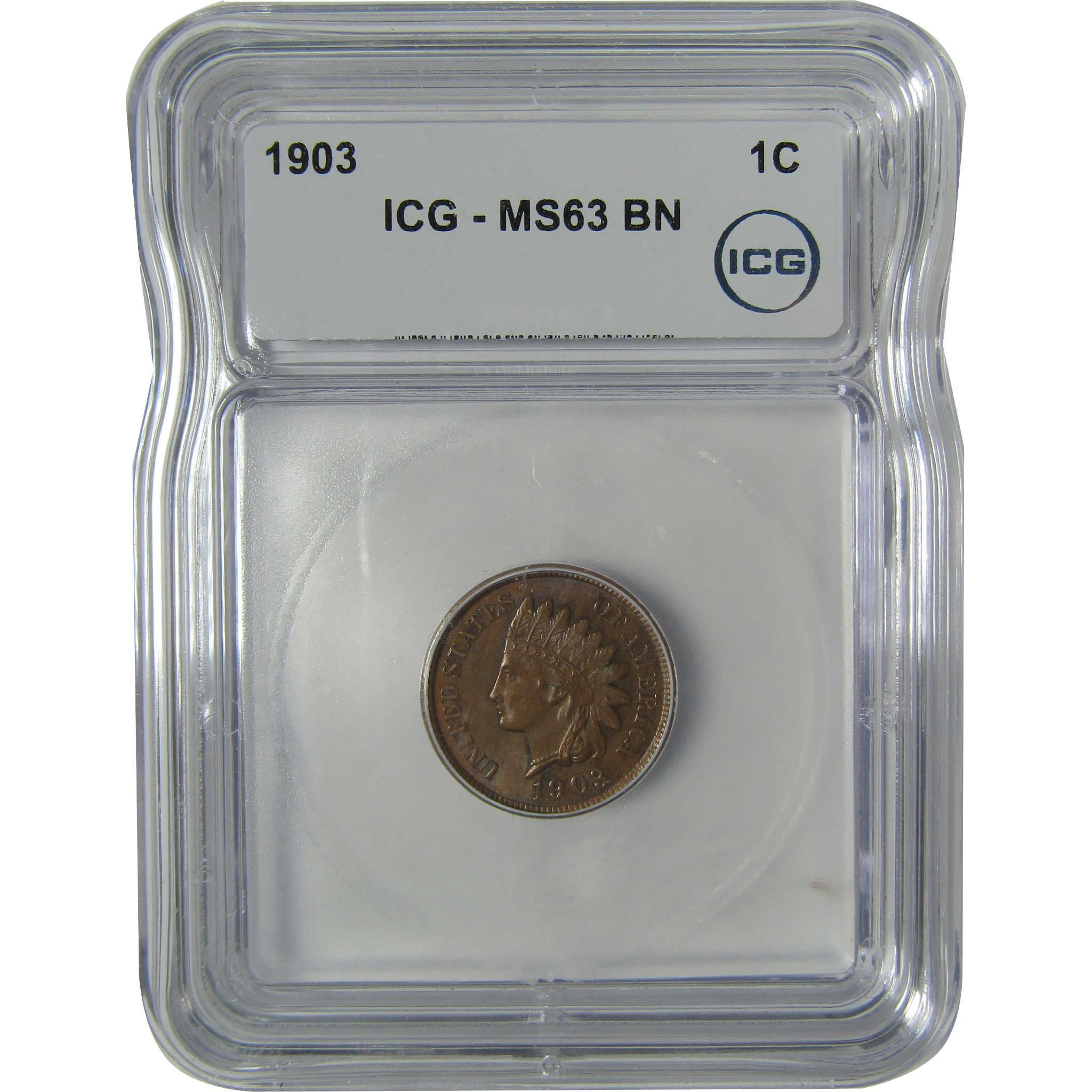 1903 Indian Head Cent MS 63 BN ICG Penny Uncirculated SKU:I22951