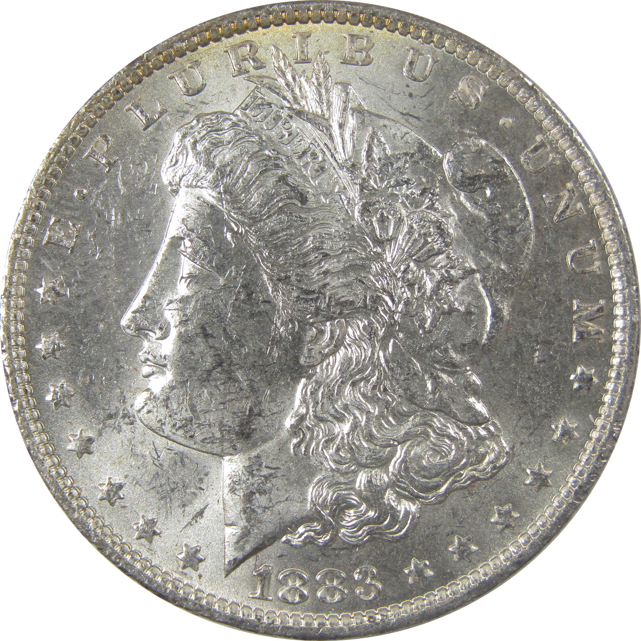 1883 O Morgan Silver Dollar Uncirculated Mint State Toned SKU:I24849