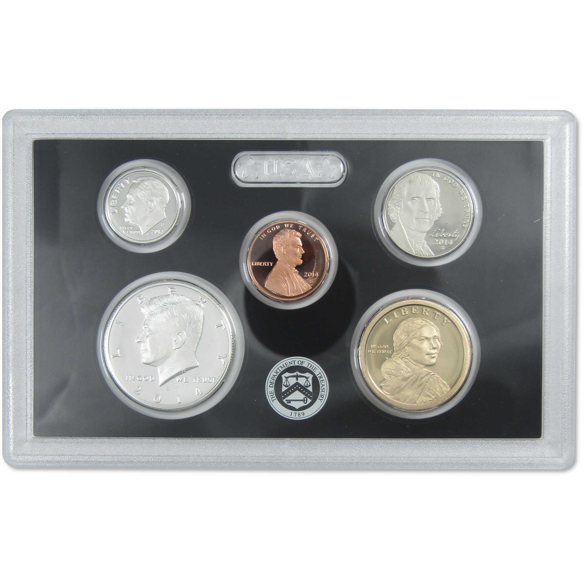2014 Silver Proof Set U.S. Mint Original Government Packaging OGP COA