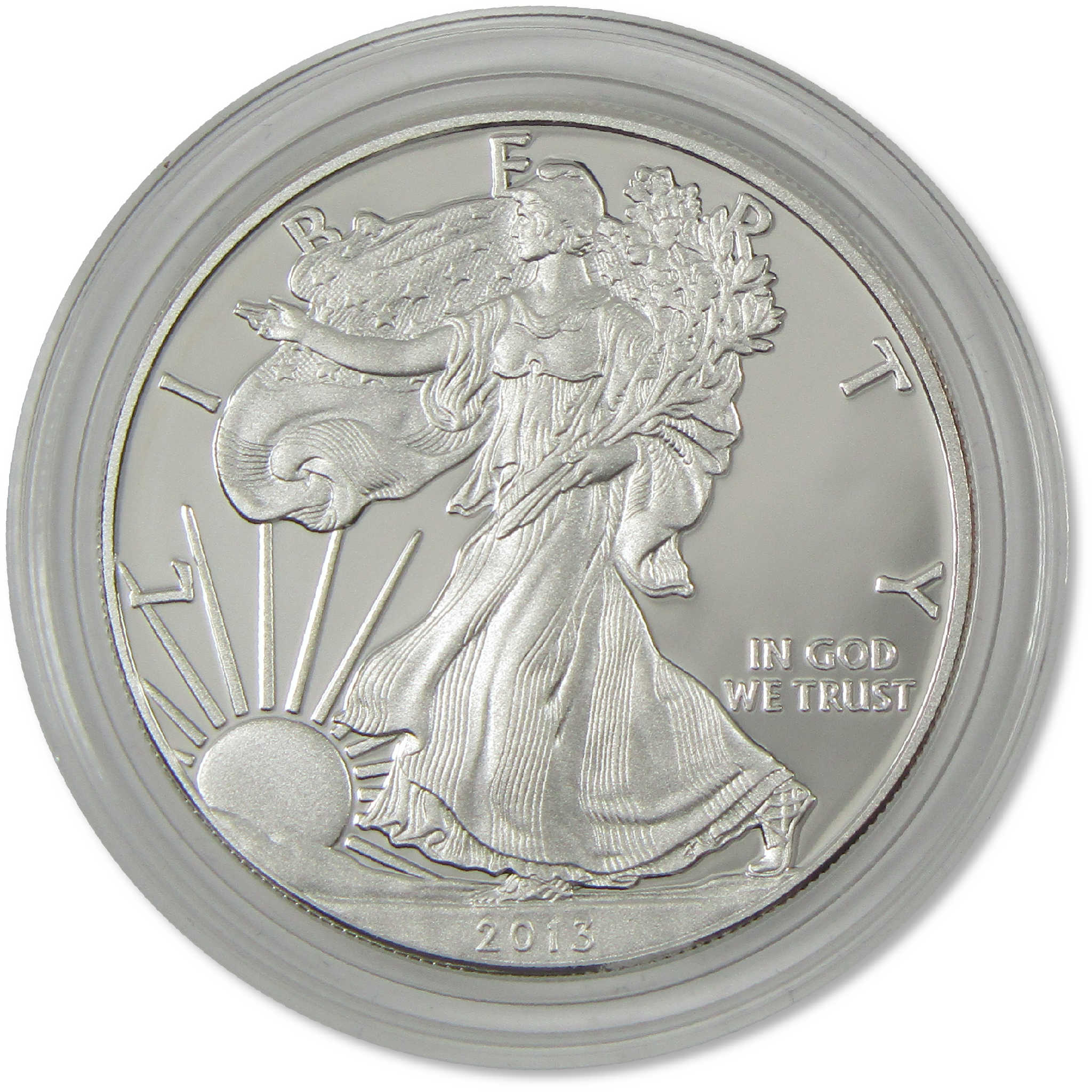 2013 W American Silver Eagle Choice Proof Bullion $1 Coin OGP COA
