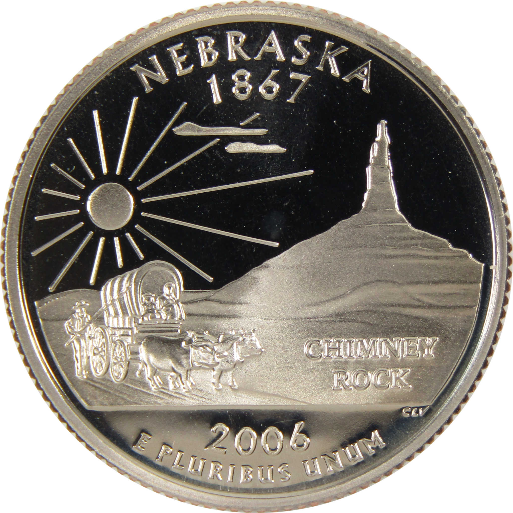 2006 S Nebraska State Quarter Clad 25c Proof Coin