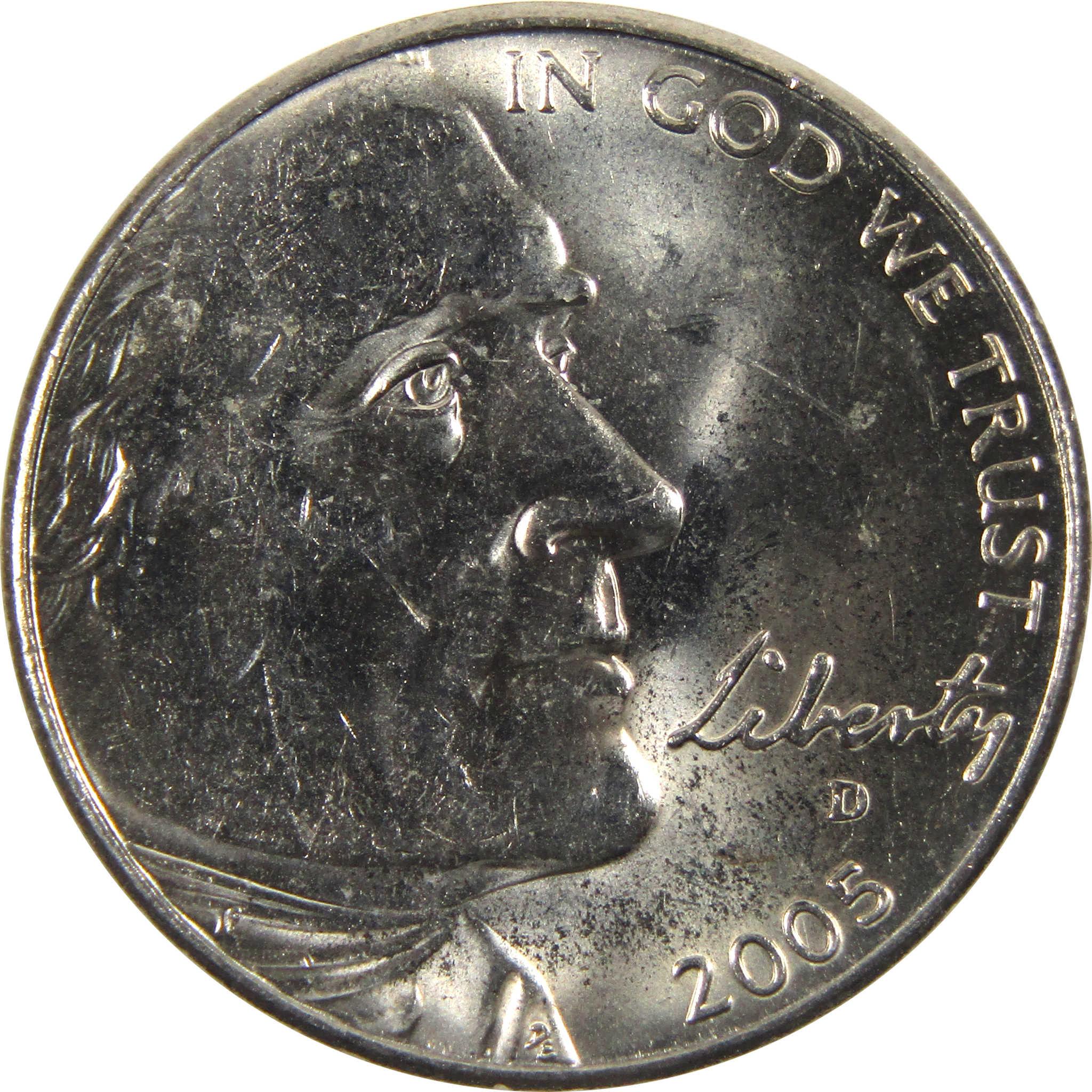 2005 D Ocean in View Jefferson Nickel BU Uncirculated 5c Coin
