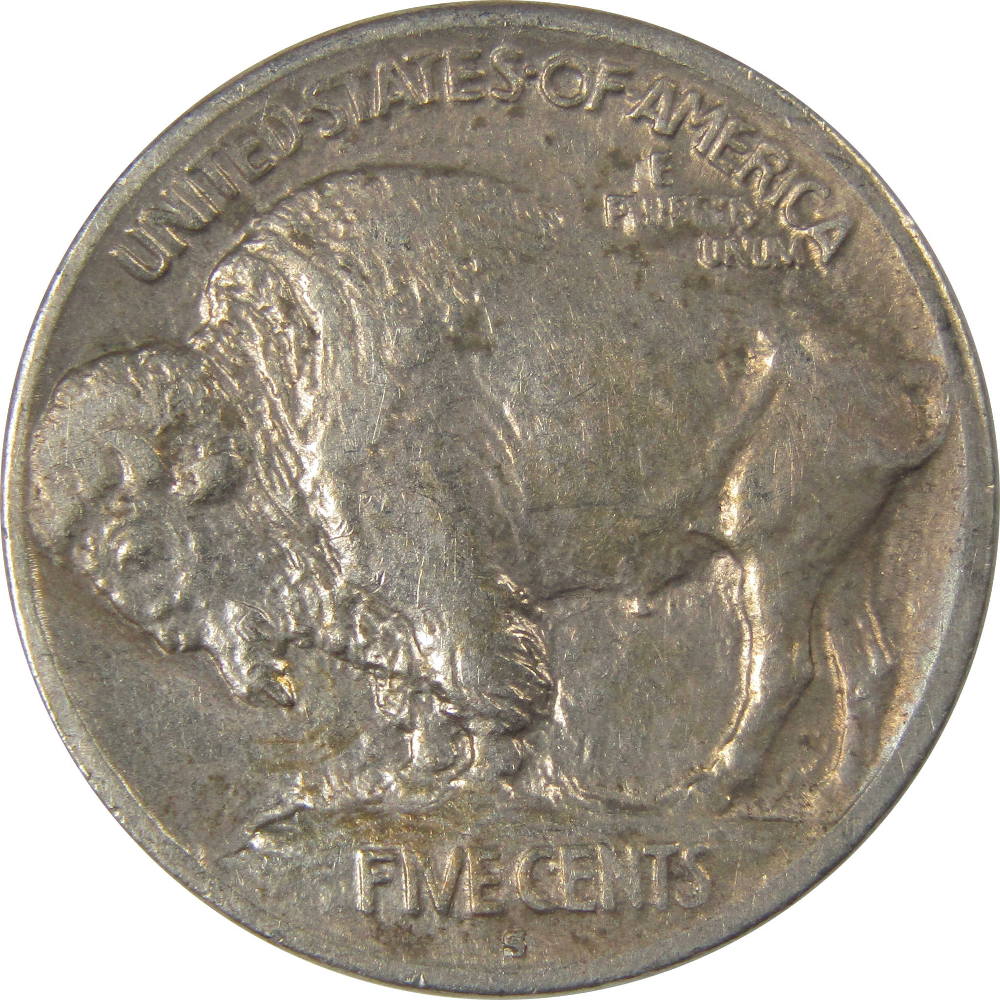 1913 S Type 1 Buffalo Nickel XF EF Extremely Fine SKU:I22843