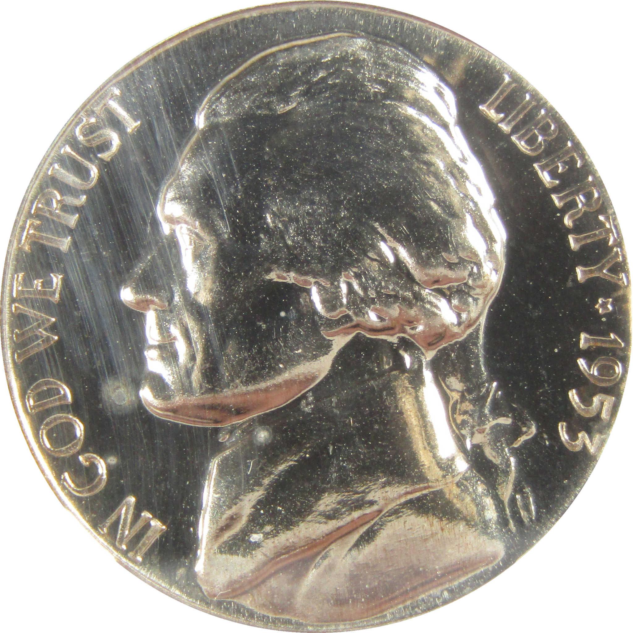 1953 Jefferson Nickel PF 68 NGC Proof 5c Coin Collectible SKU:I27347