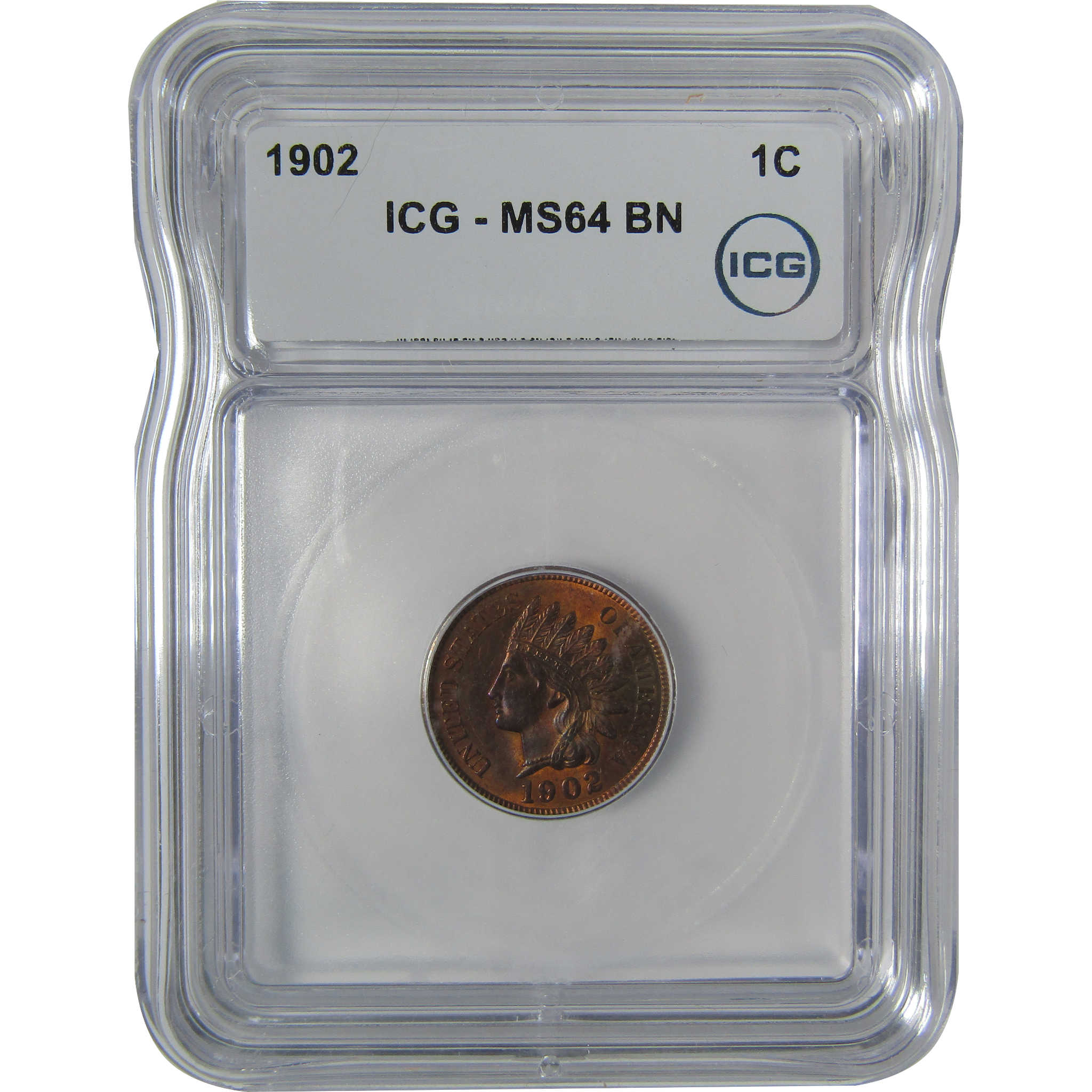 1902 Indian Head Cent MS 64 BN ICG Penny Uncirculated SKU:I22958