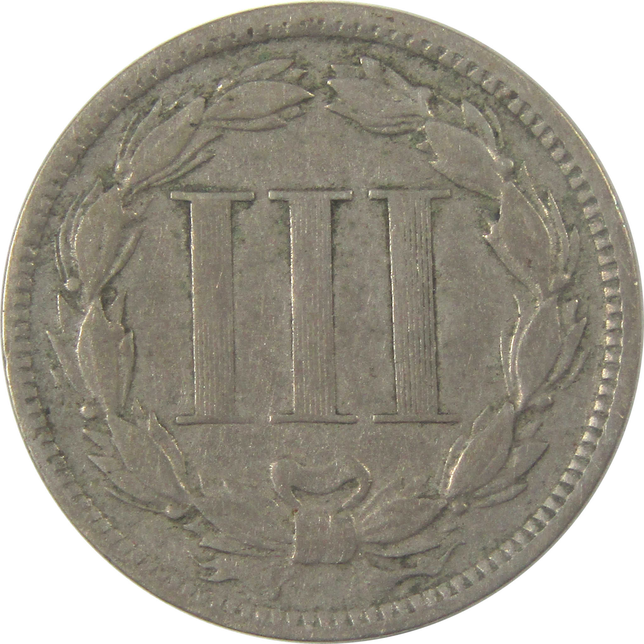 1871 Nickel Three Cent Piece VG Very Good 3c Coin SKU:I24304