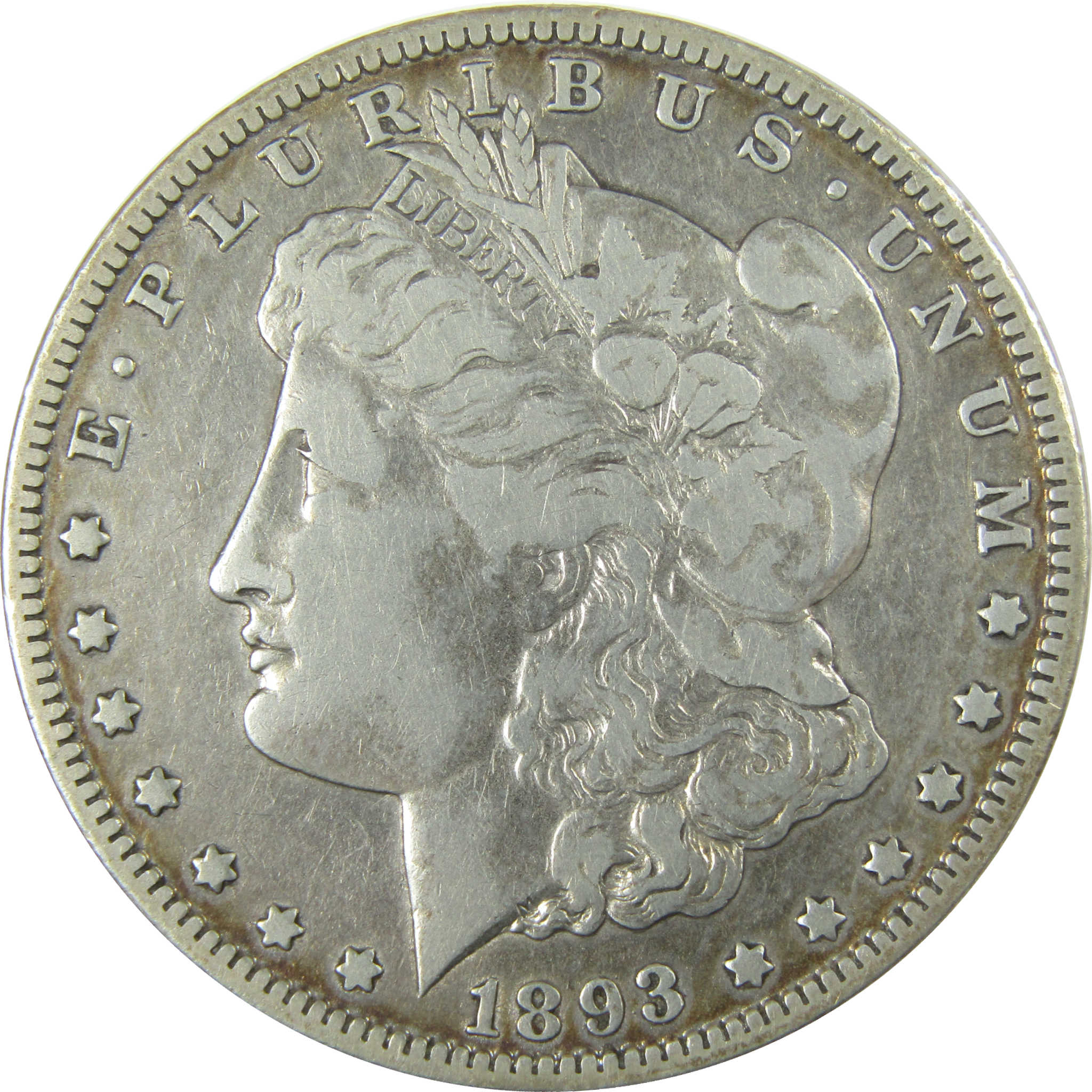1893 O Morgan Silver Dollar F Fine Details $1 Coin SKU:I28088 - Morgan coin - Morgan silver dollar - Morgan silver dollar for sale - Profile Coins & Collectibles